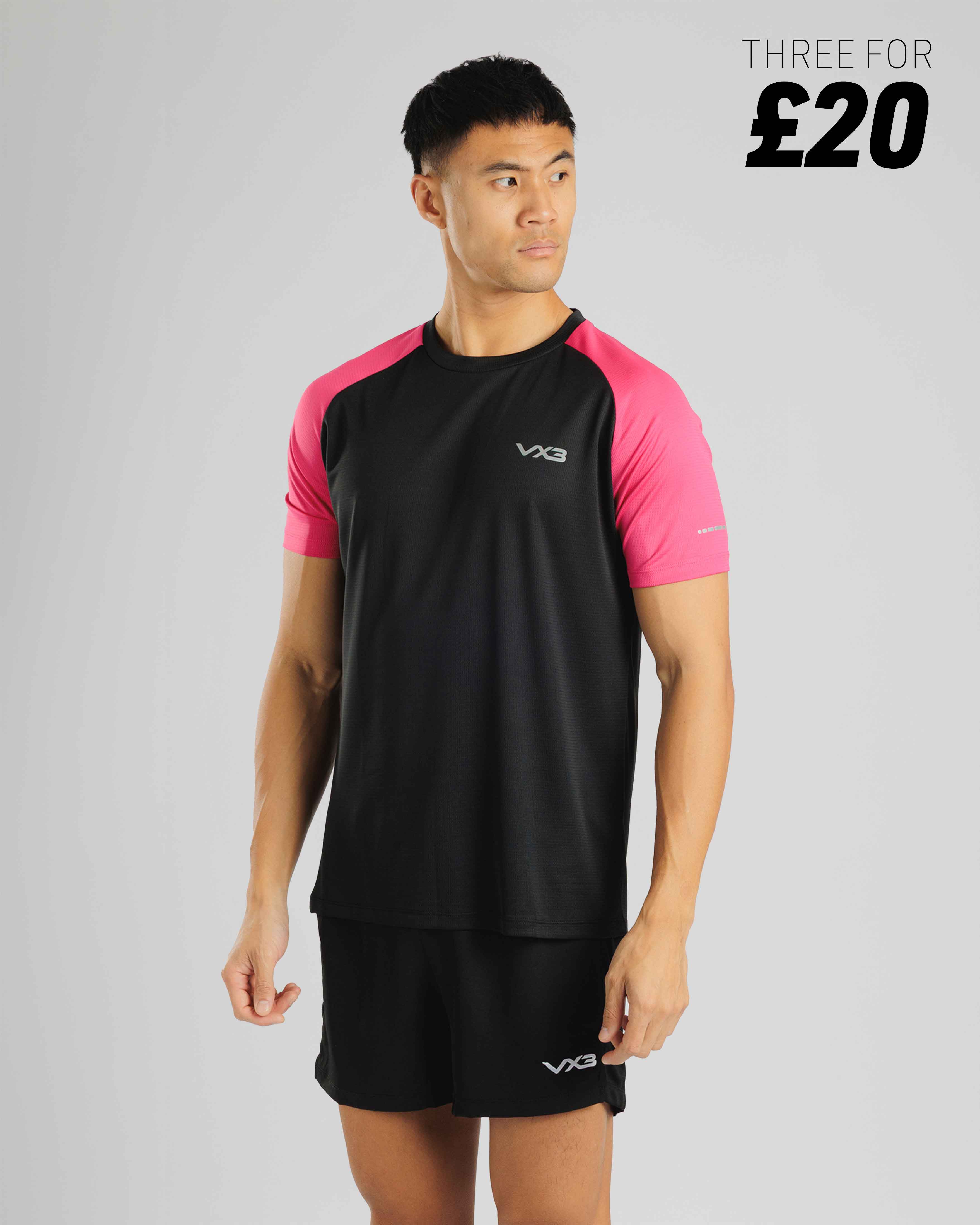 Aerowave T-Shirt- Black/Pink
