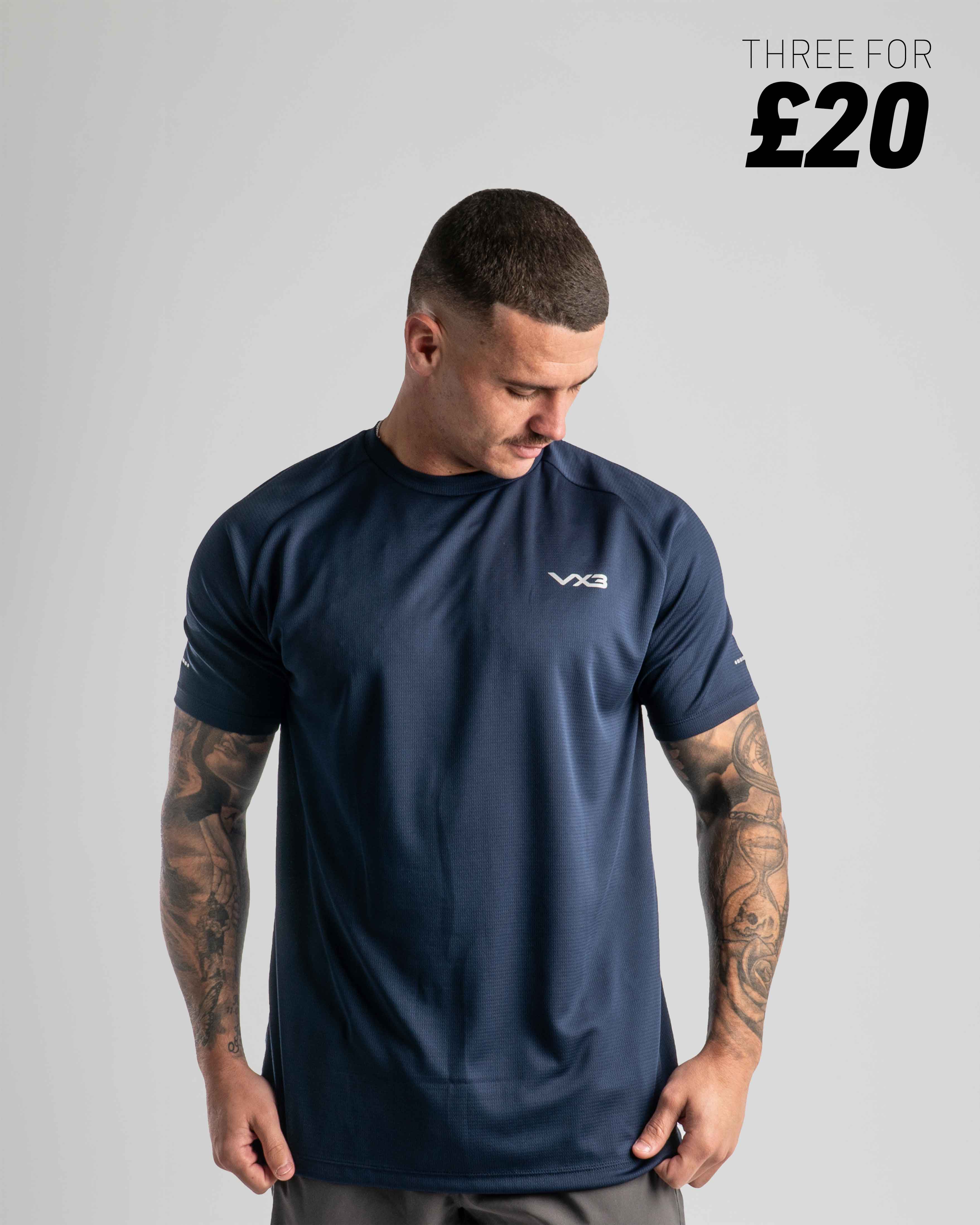 Aerowave T-Shirt- Navy