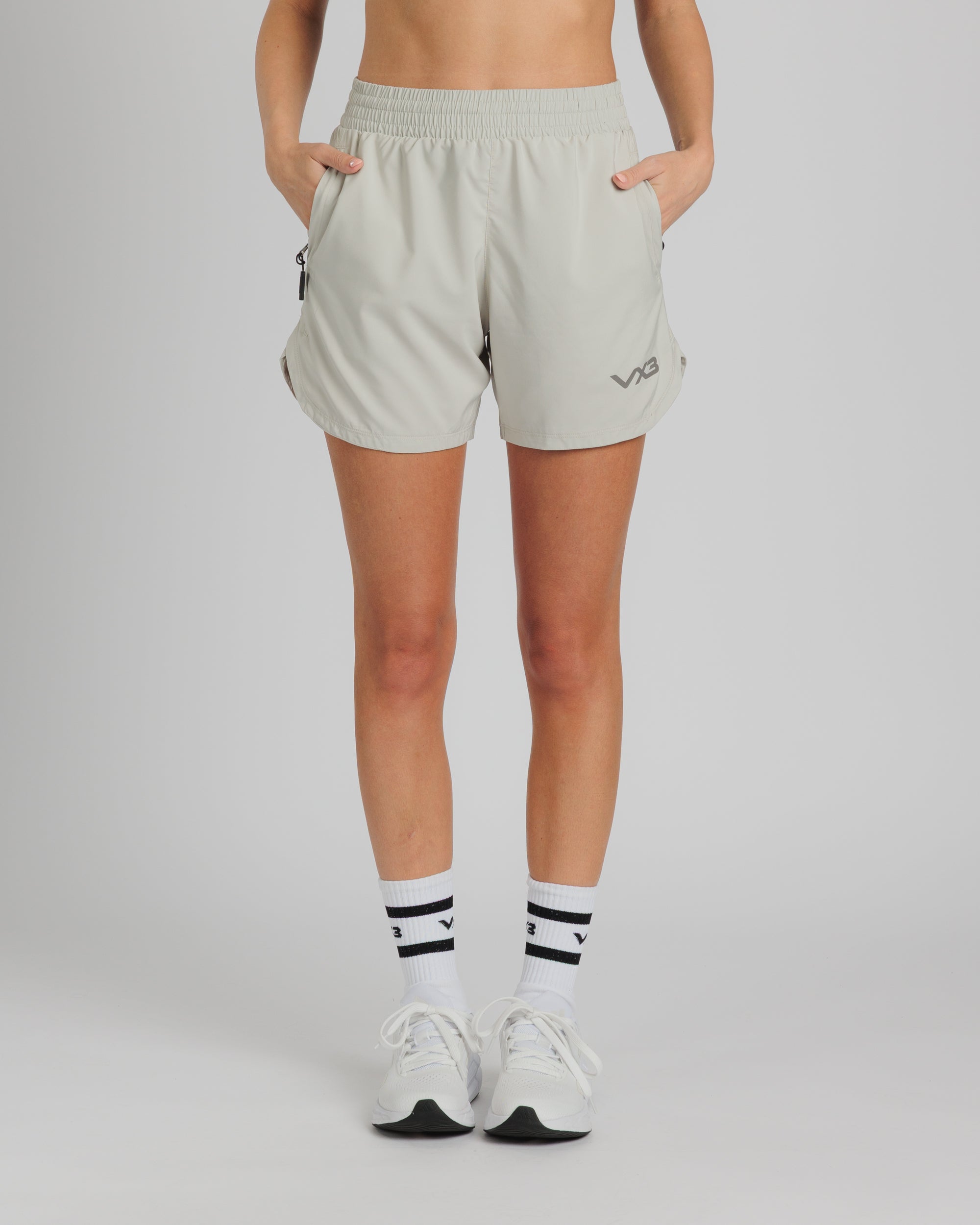 Arizona Performance Womens Shorts- Dune Grey/Mesa Clay