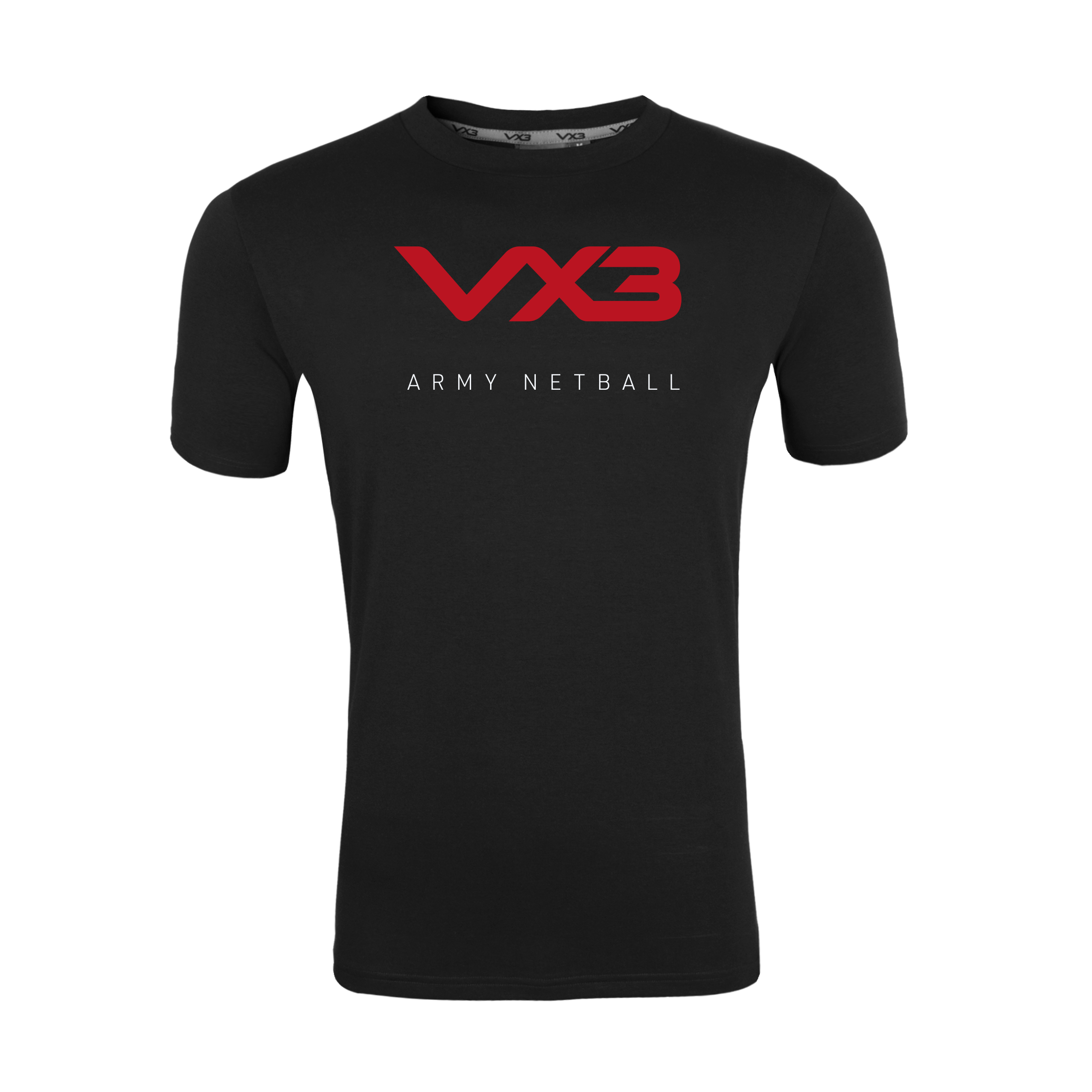 Army Netball Black Invicta Club Tee