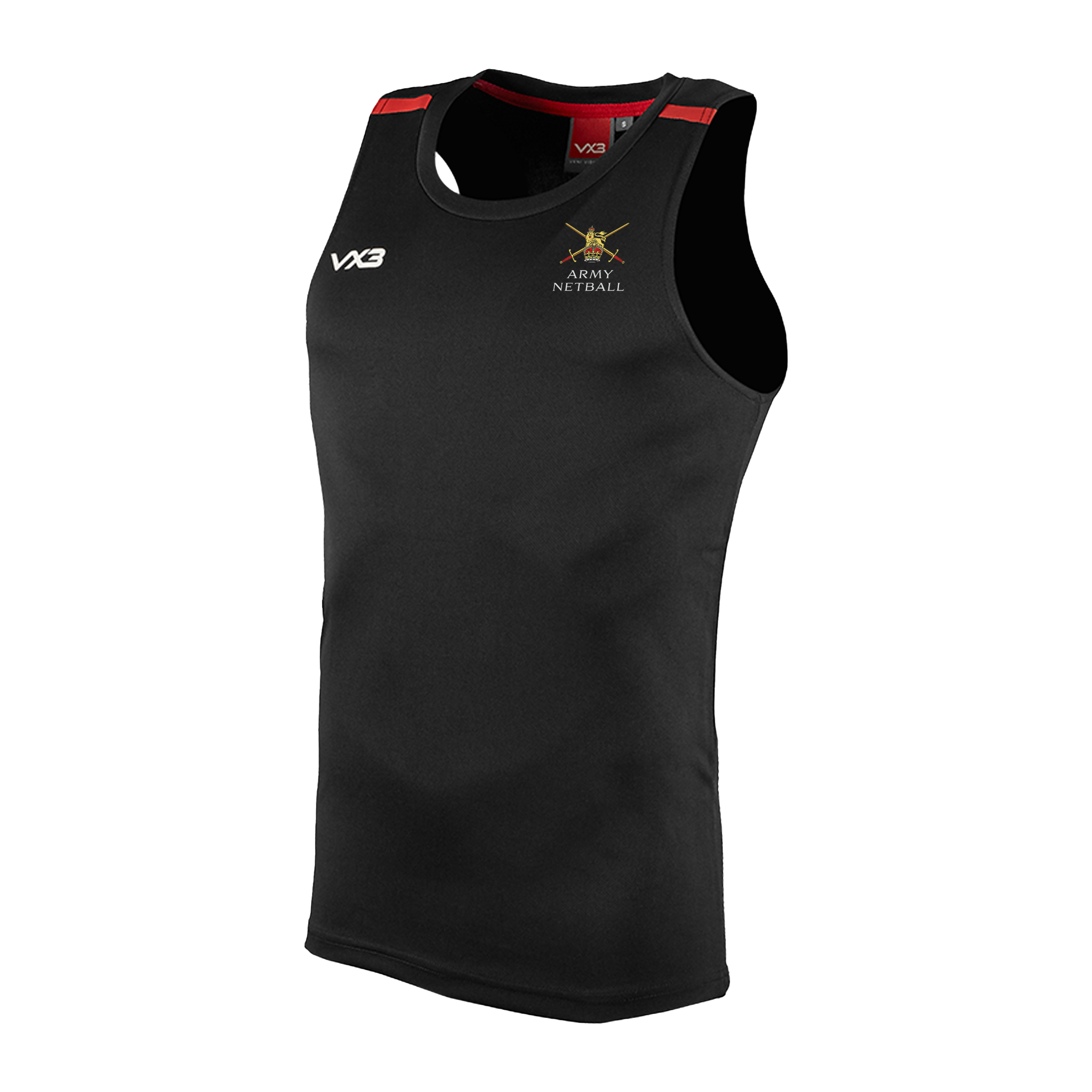 Army Netball Black Fortis Vest