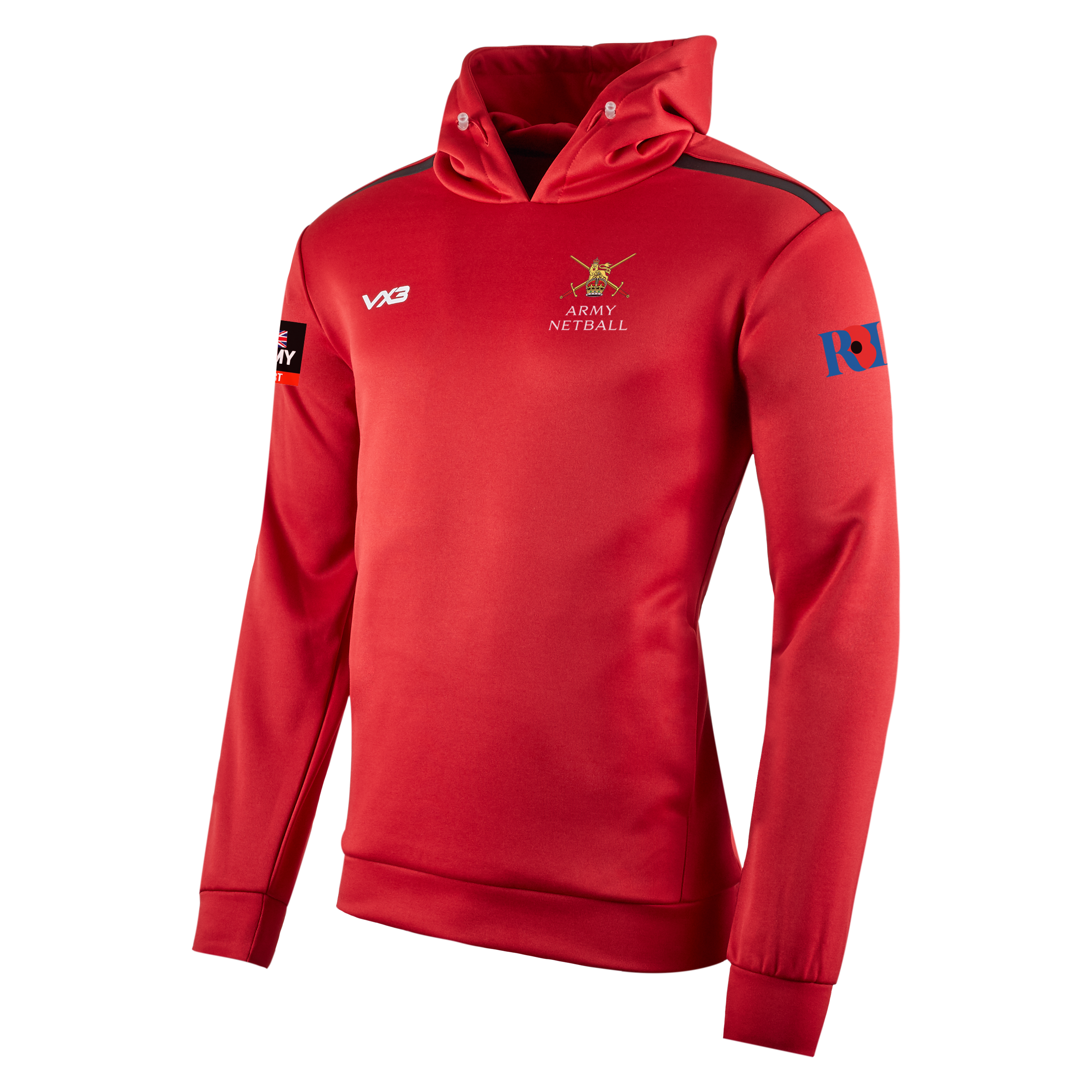 Army Netball Red Fortis Hoodie