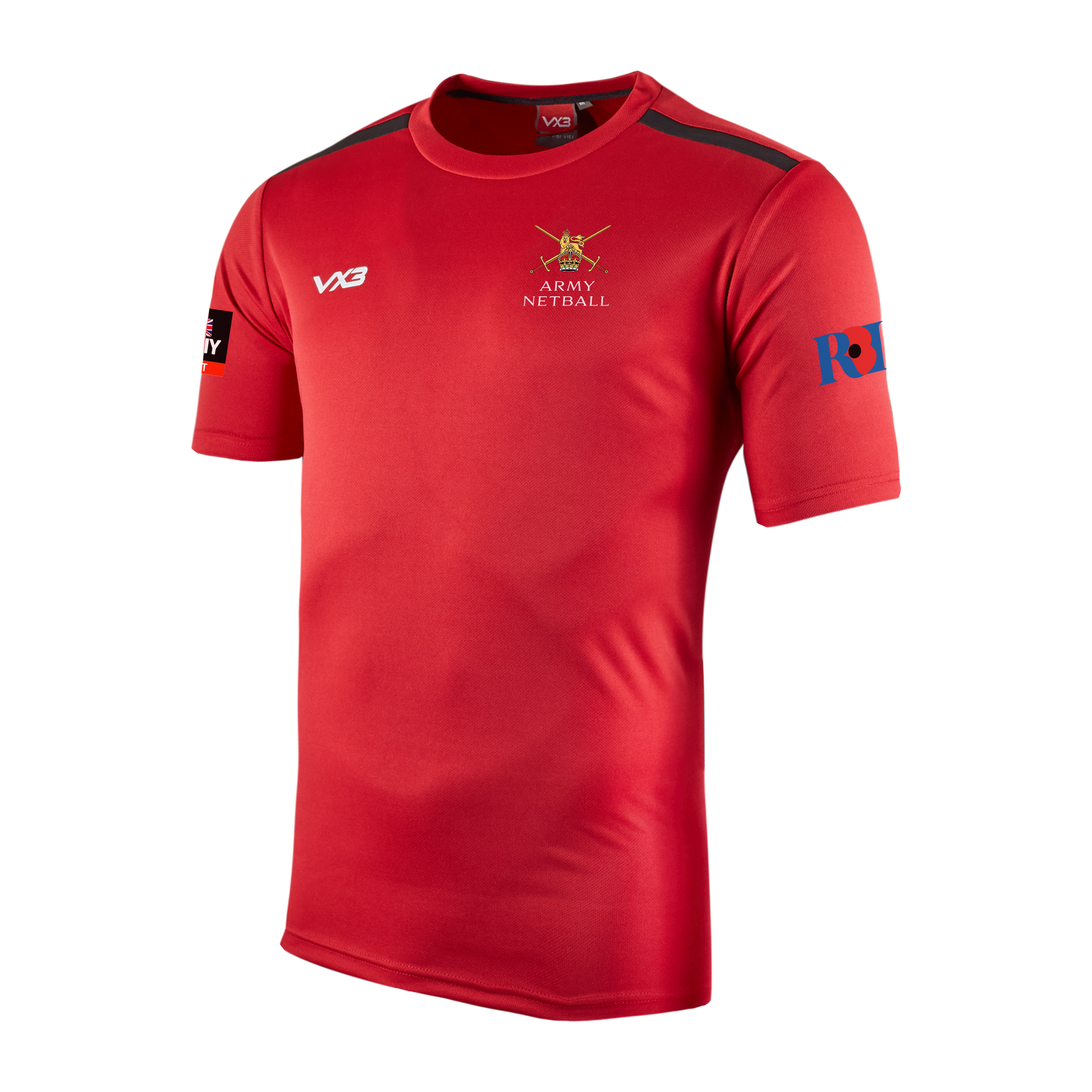 Army Netball Red Fortis Tee