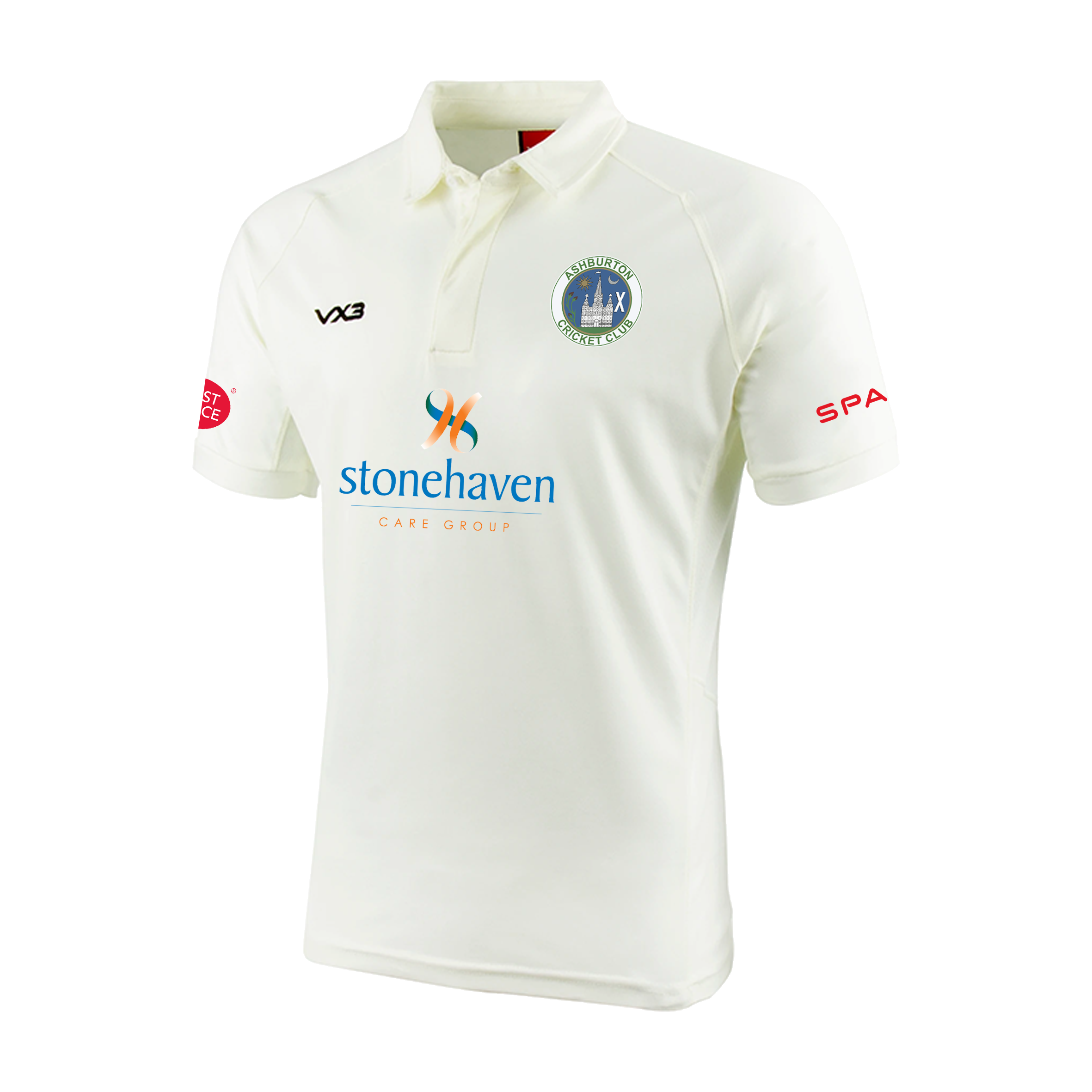 Ashburton Cricket Club Whites Youth Short Sleeve Shirt