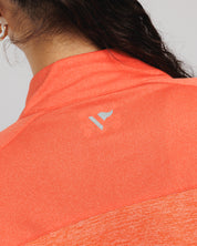 Aurora Ladies Quarter Zip Apricot