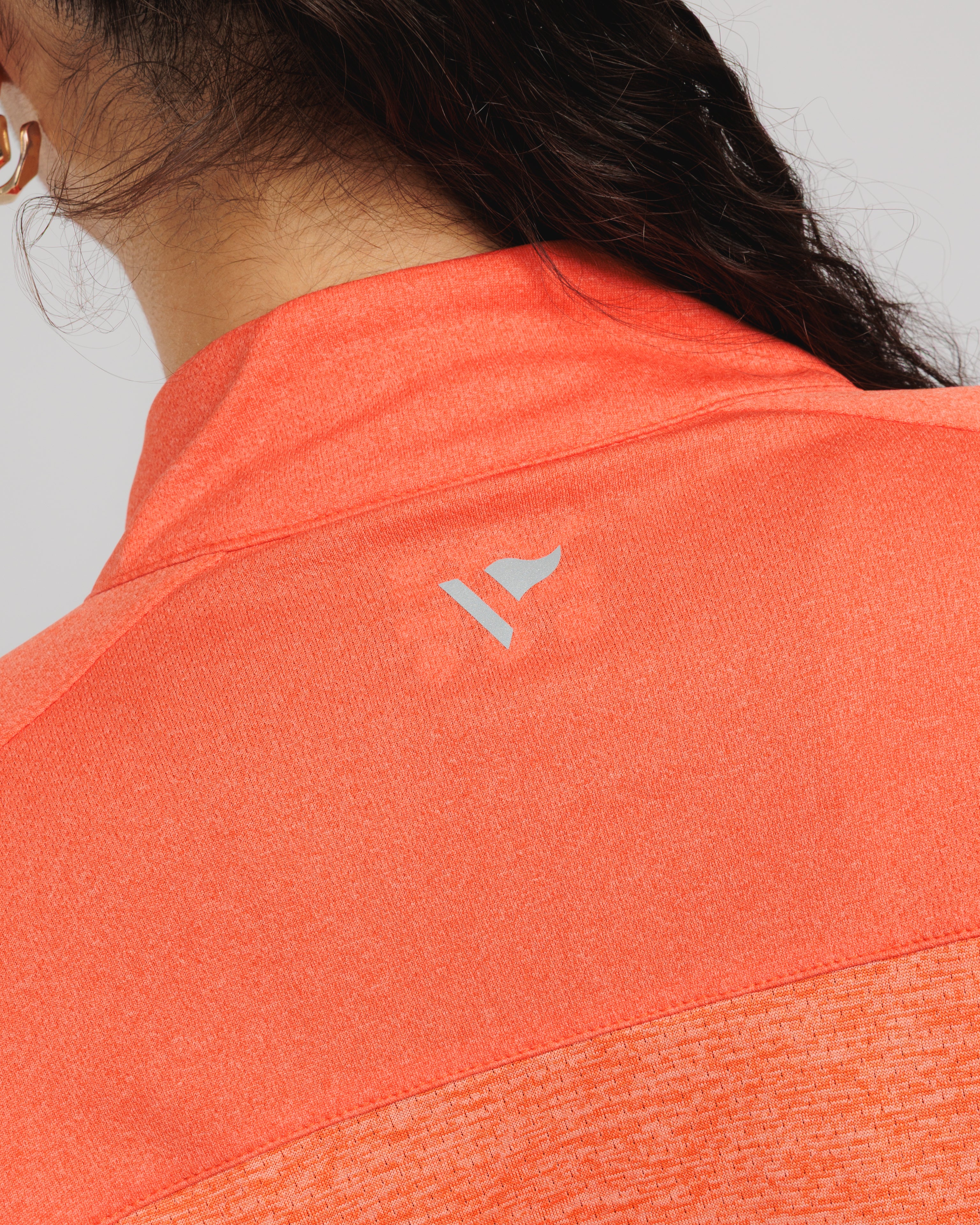 Aurora Ladies Quarter Zip Apricot