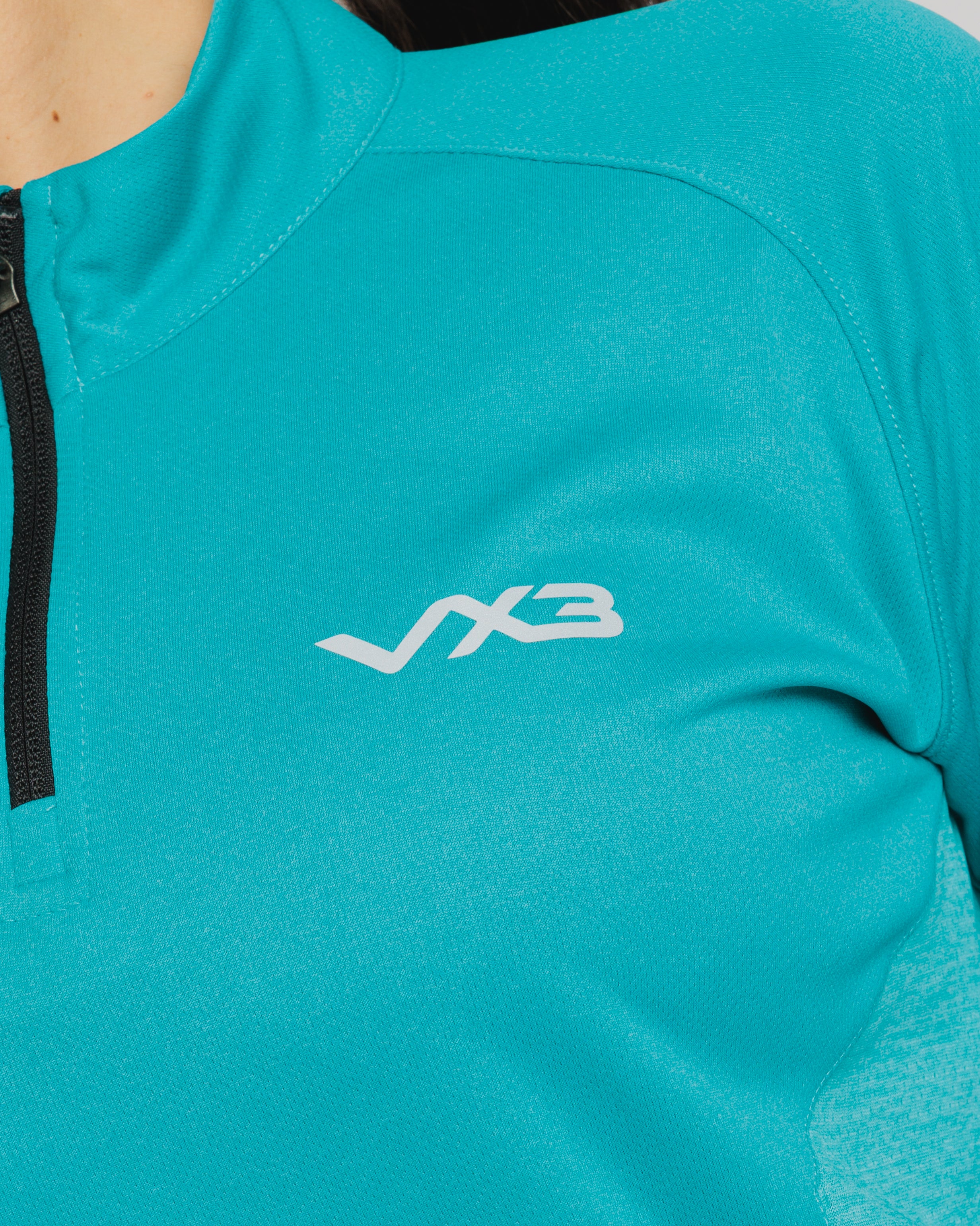 Aurora Ladies Quarter Zip Azure Blue