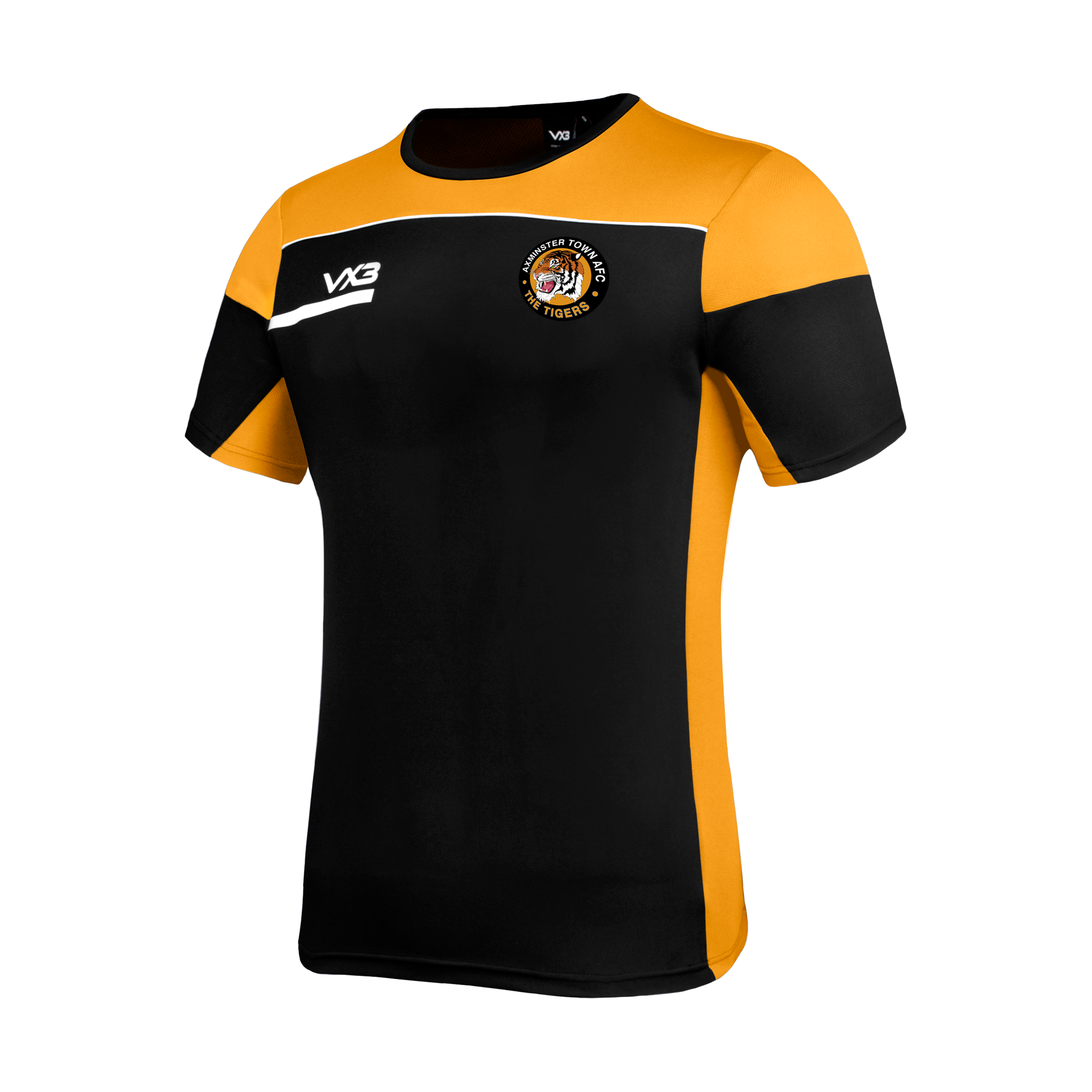 Axminster Town FC Opus Tee - Black Amber