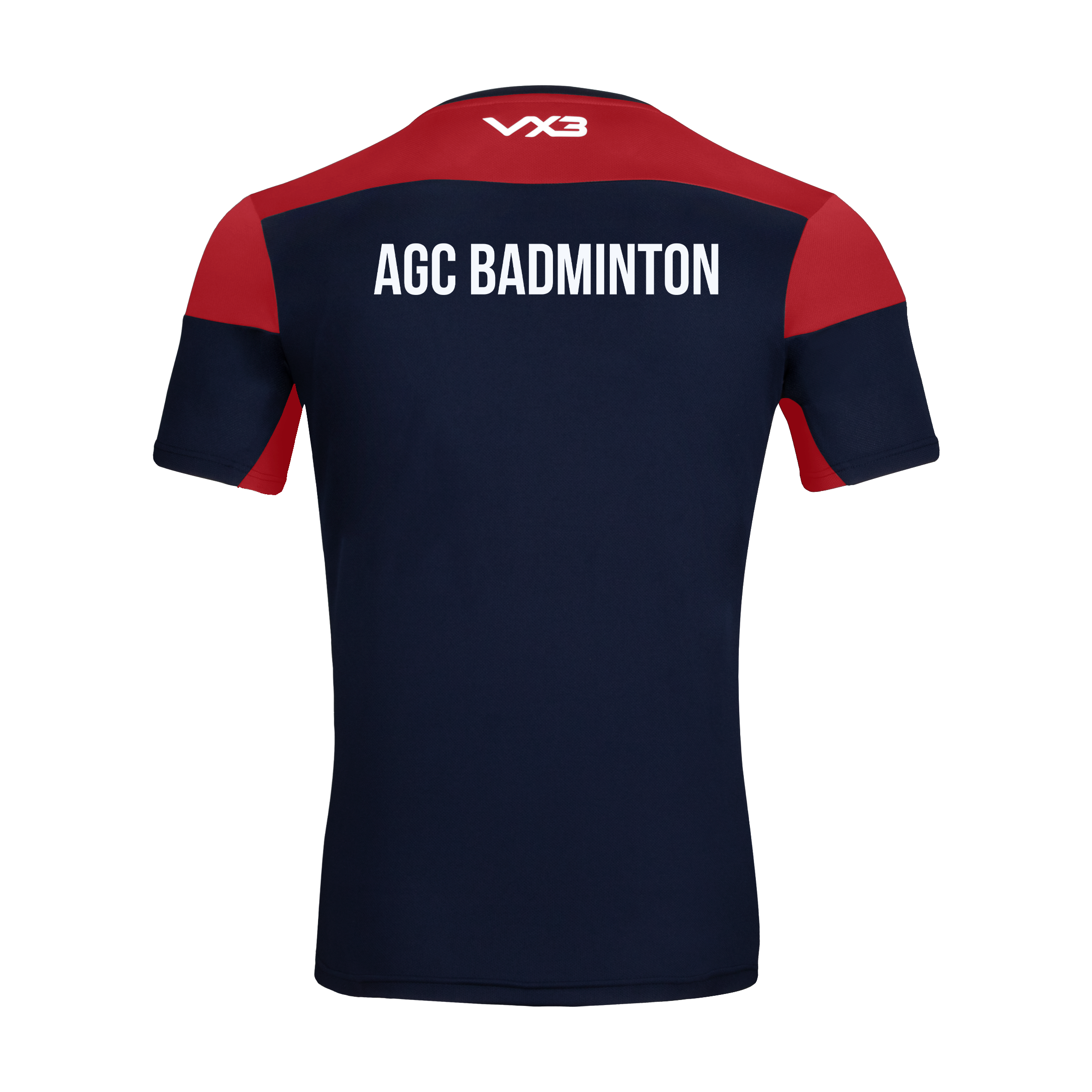 AGC Badminton Opus Tee - Navy Red