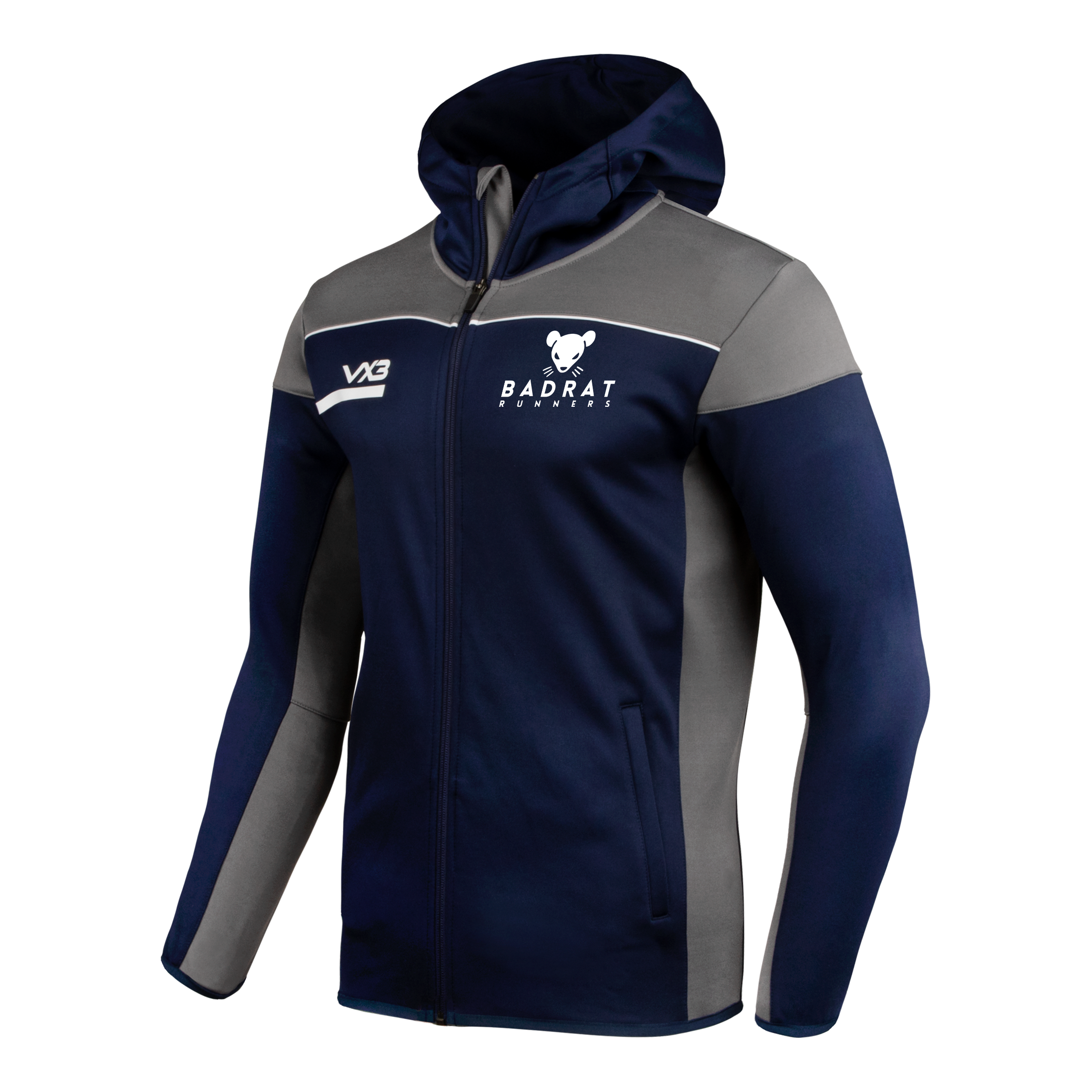 Badrat Runners Opus Zoodie - Navy Grey