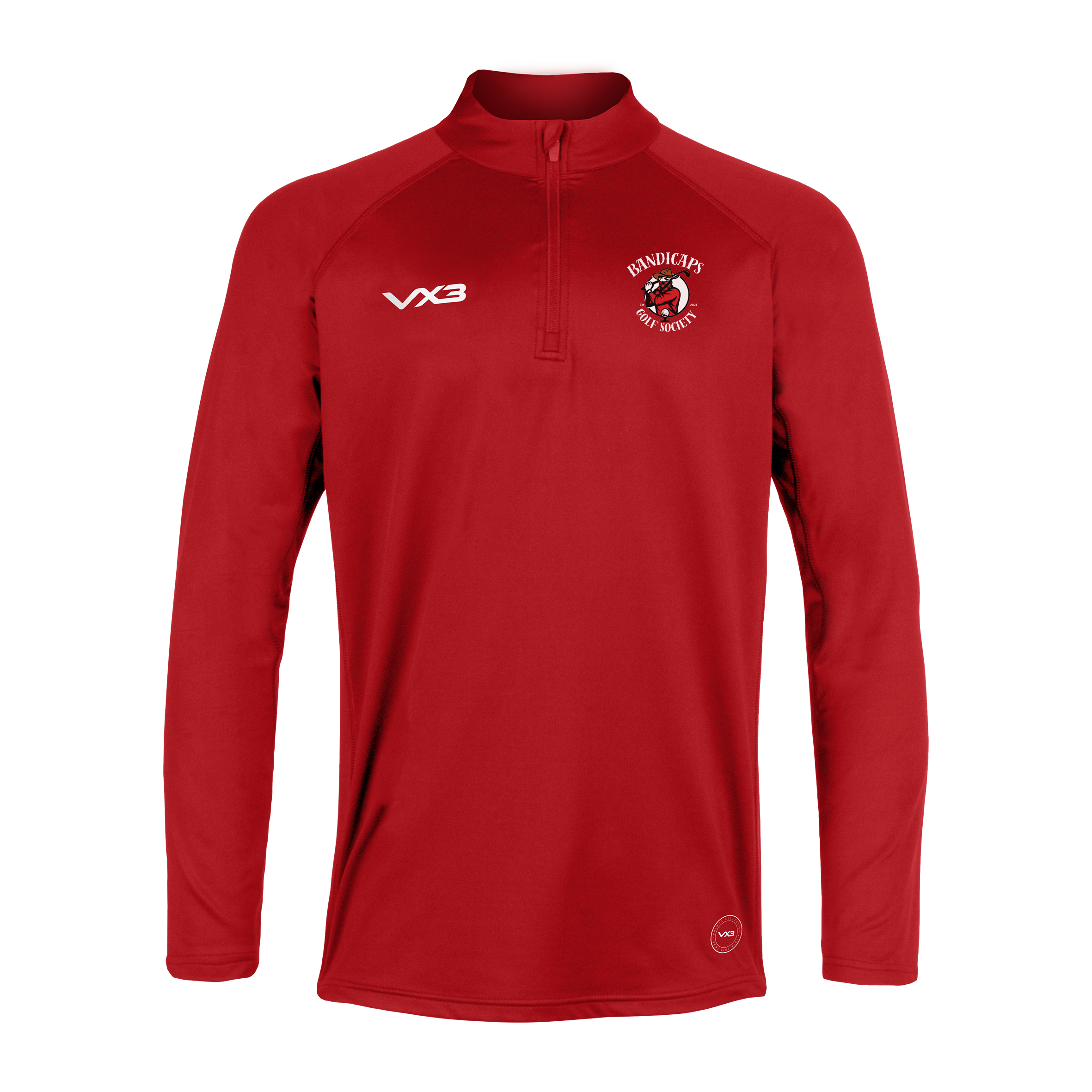 Bandicaps Golf Society Red Primus Youth Quarter Zip