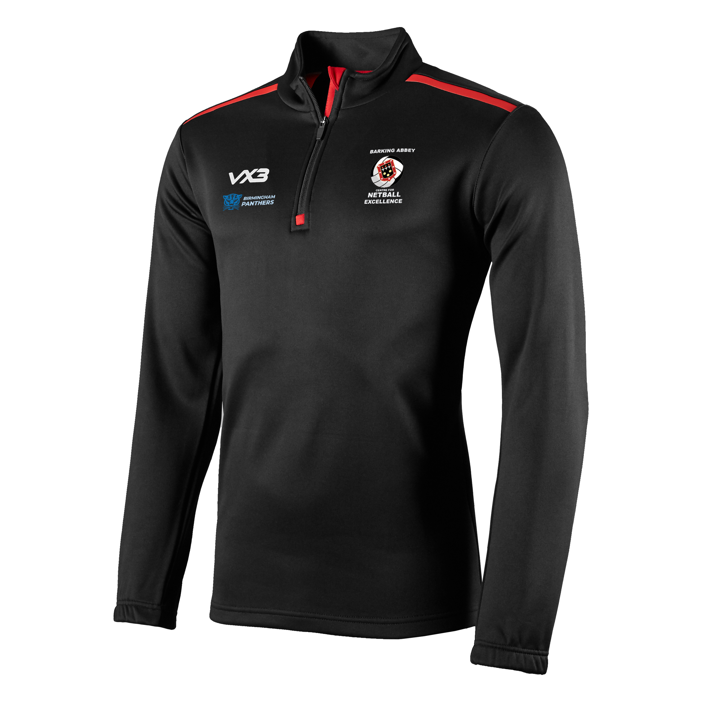 Barking Abbey Netball Academy Fortis Youth Quarter Zip Sweat