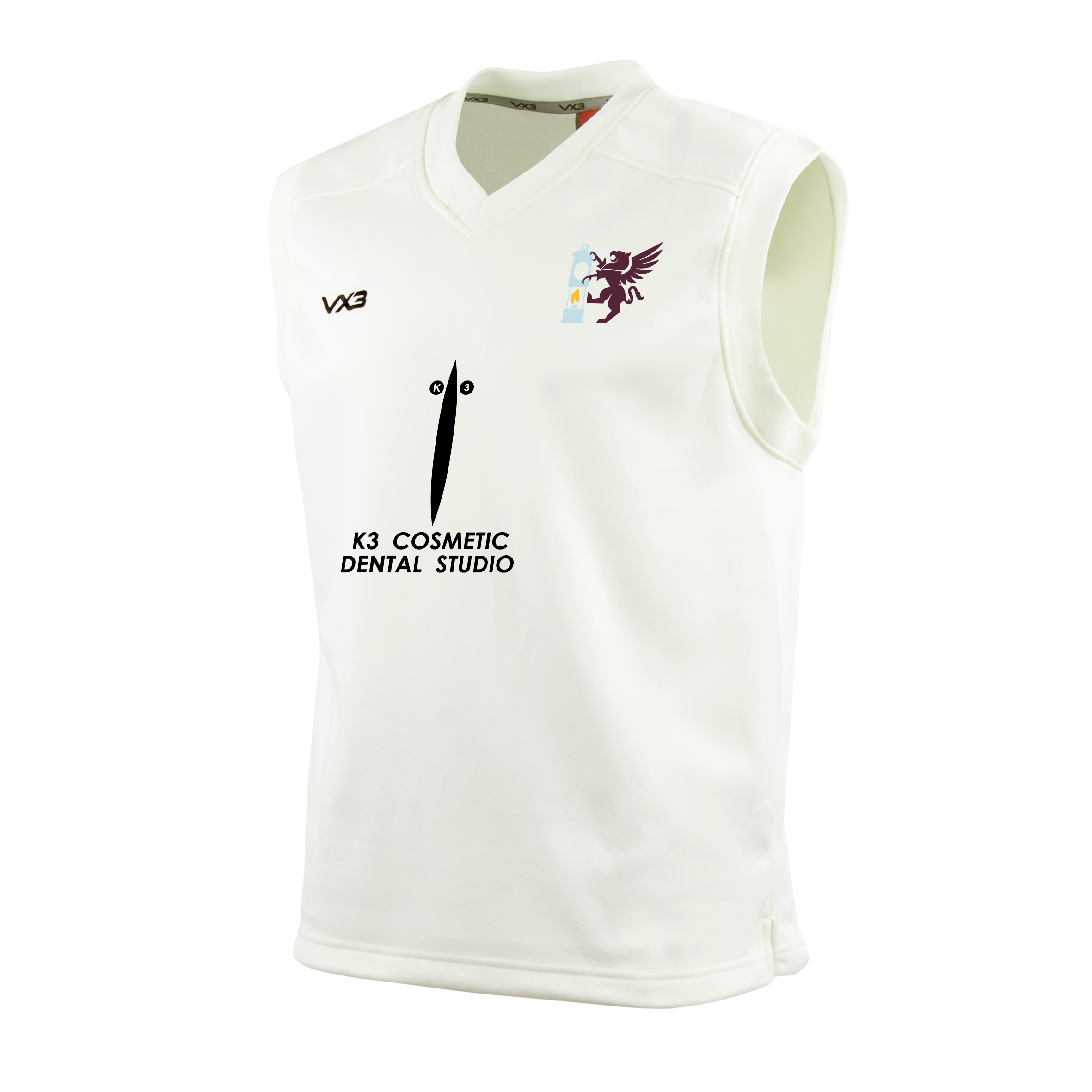 Barnsley Woolley Miners CC Cricket Whites Youth Slipover Elite