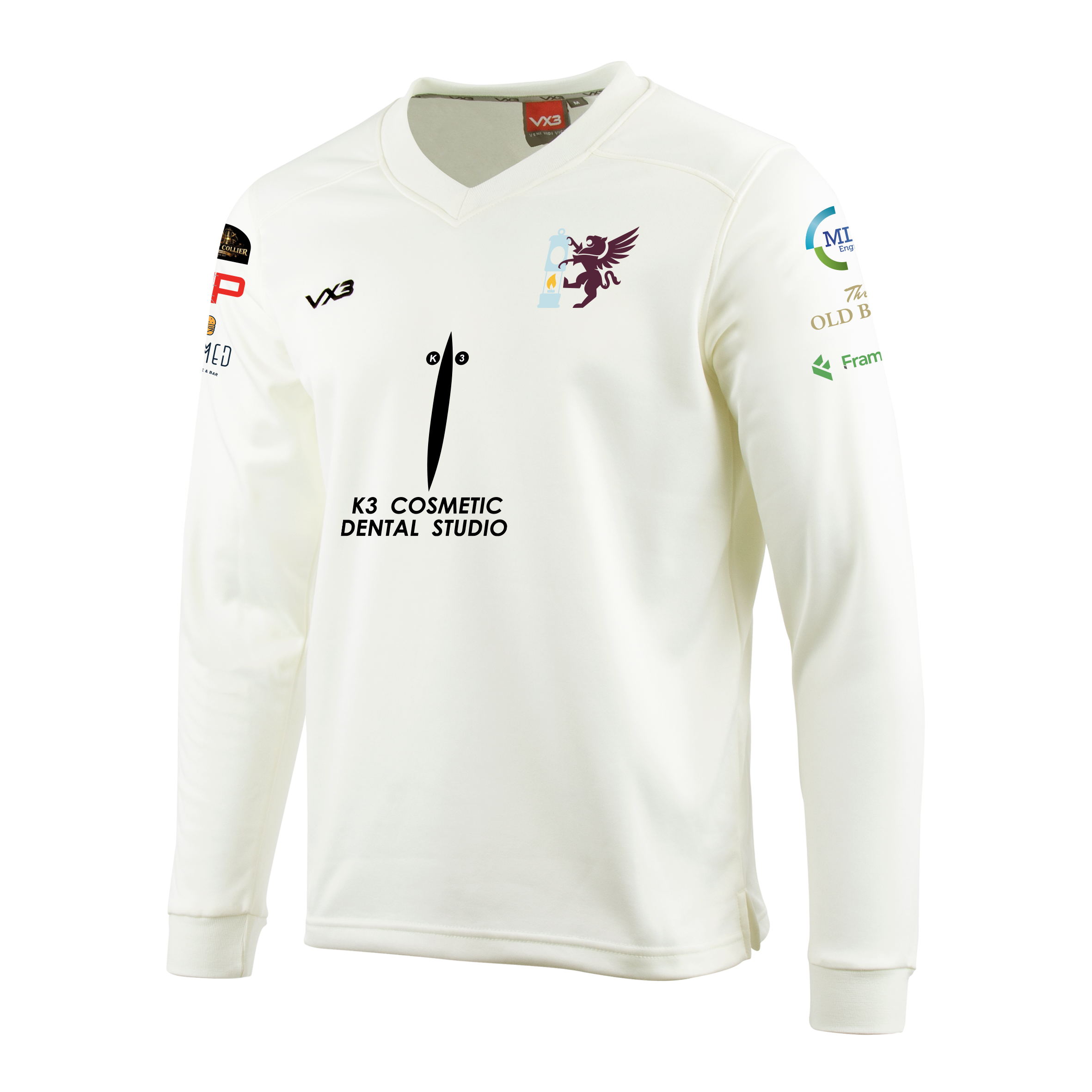 Barnsley Woolley Miners CC Cricket Whites Youth Sweatshirt Elite