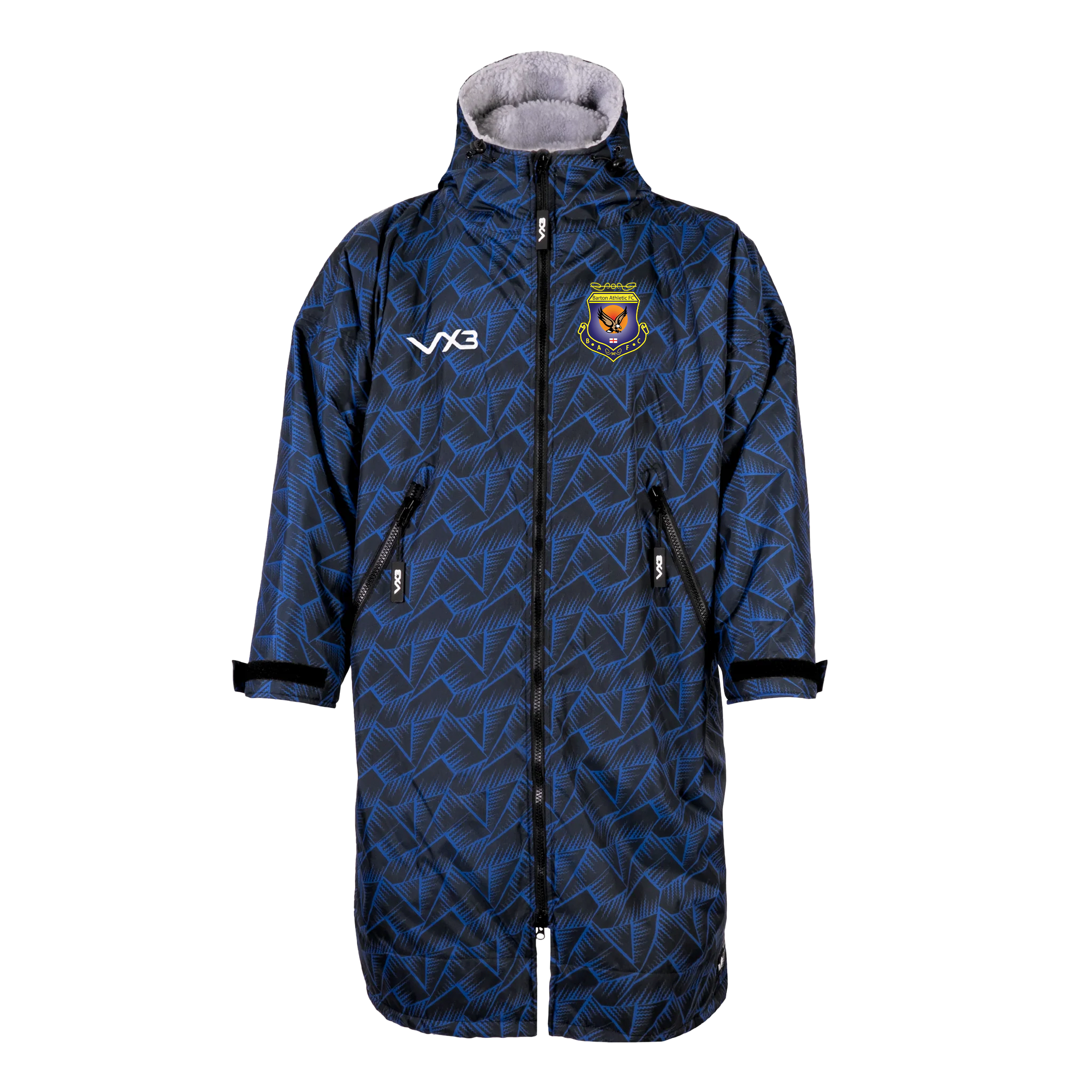 Barton Athletic FC Duro Elite Sports Robe Marine/Grey Kids