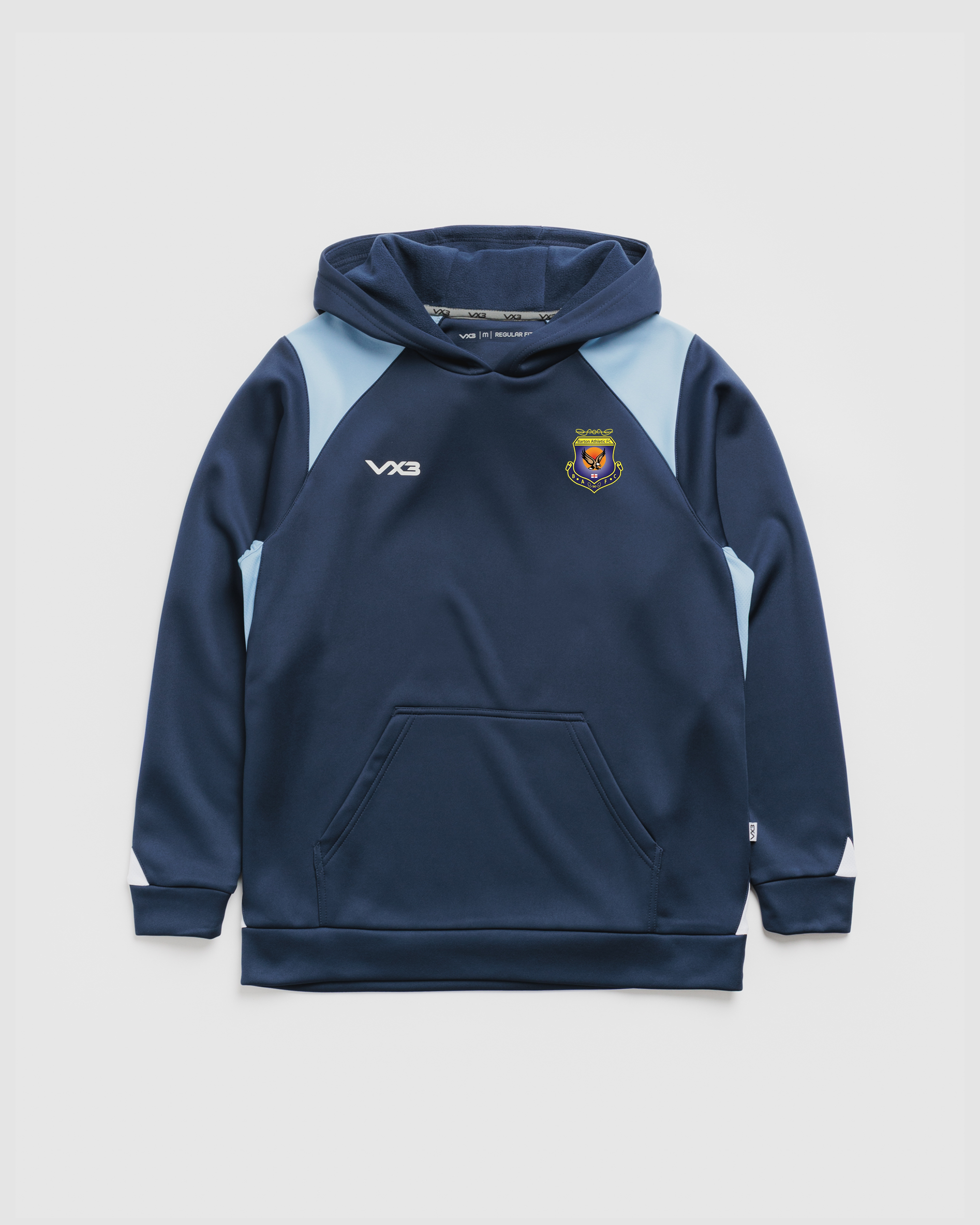 Barton Athletic FC Vertex Hoodie -Navy/Sky/White