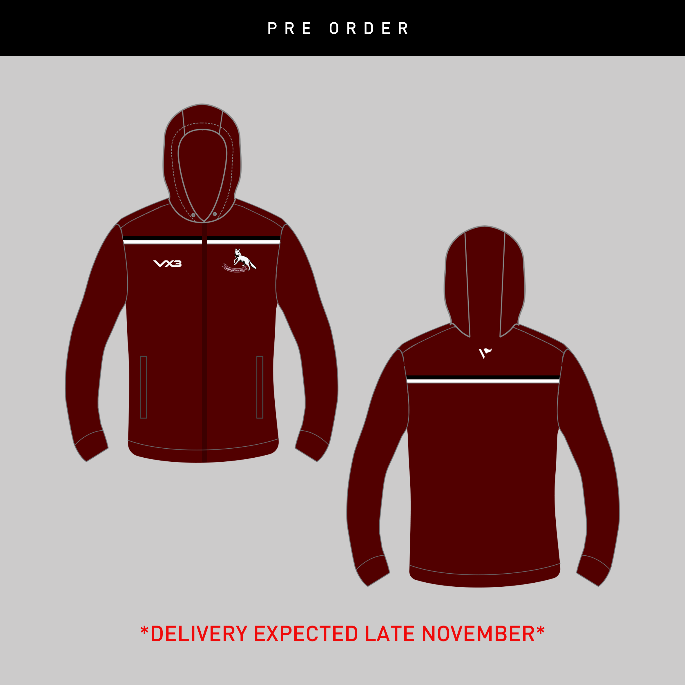 Bedlinog RFC Elite FZ Hoodie