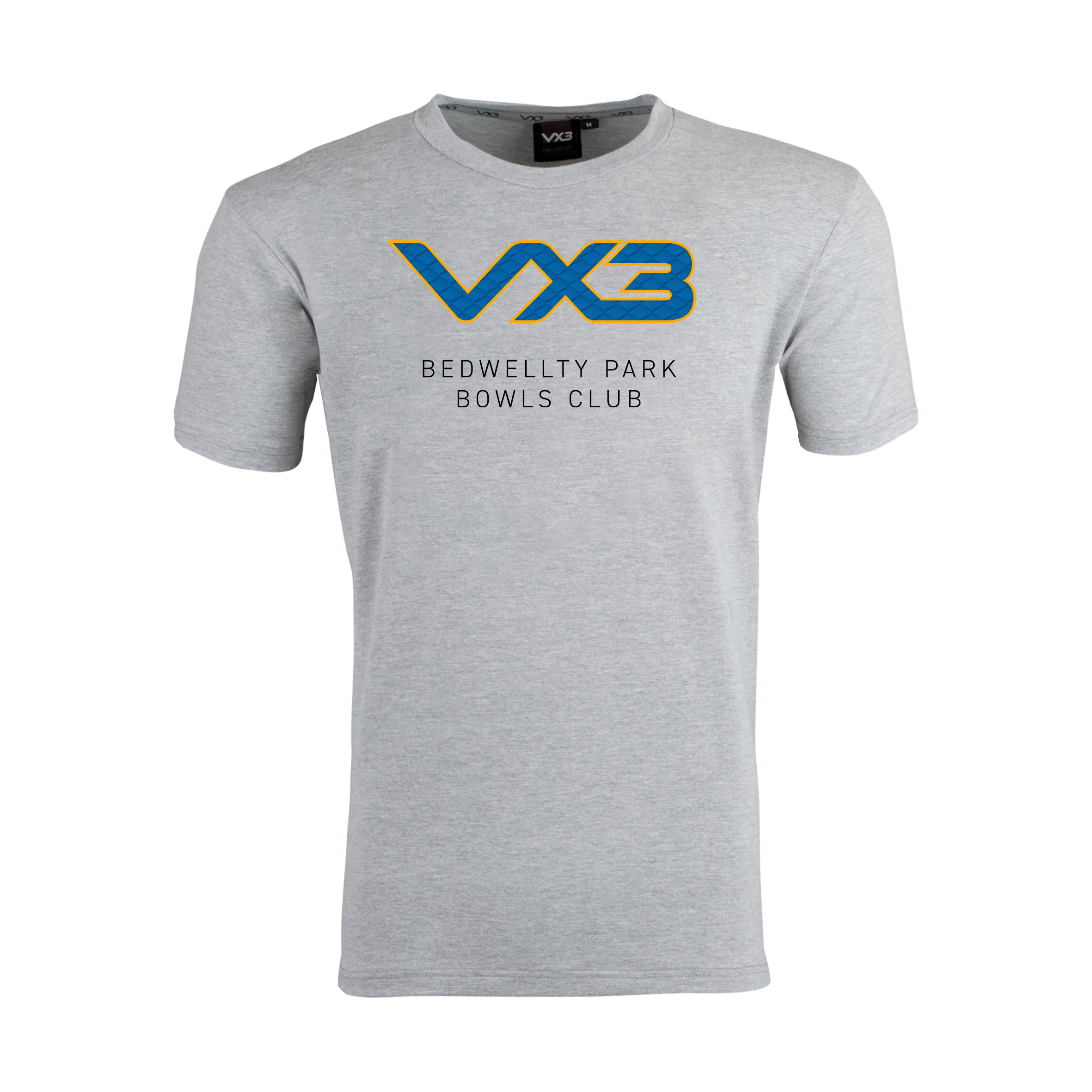 Bedwellty Park Bowls Club Marl Grey Invicta Tee - Pattern