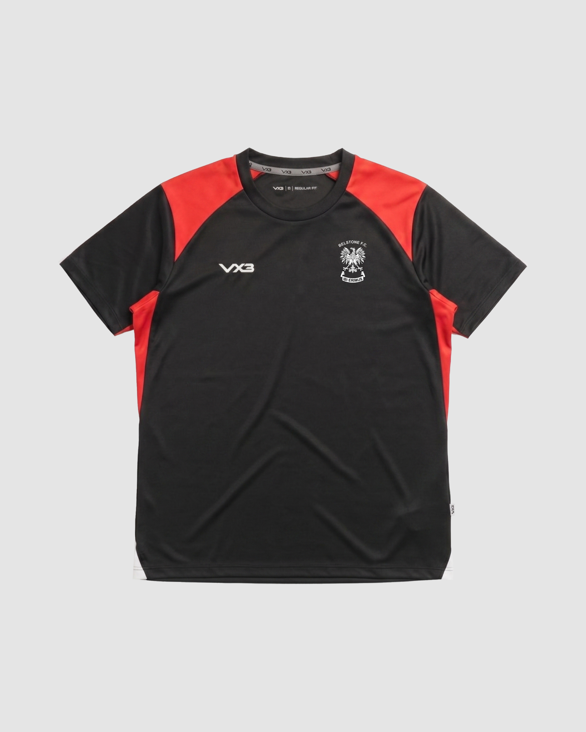 Belstone FC Vertex Youth Tee -Black/Red/White