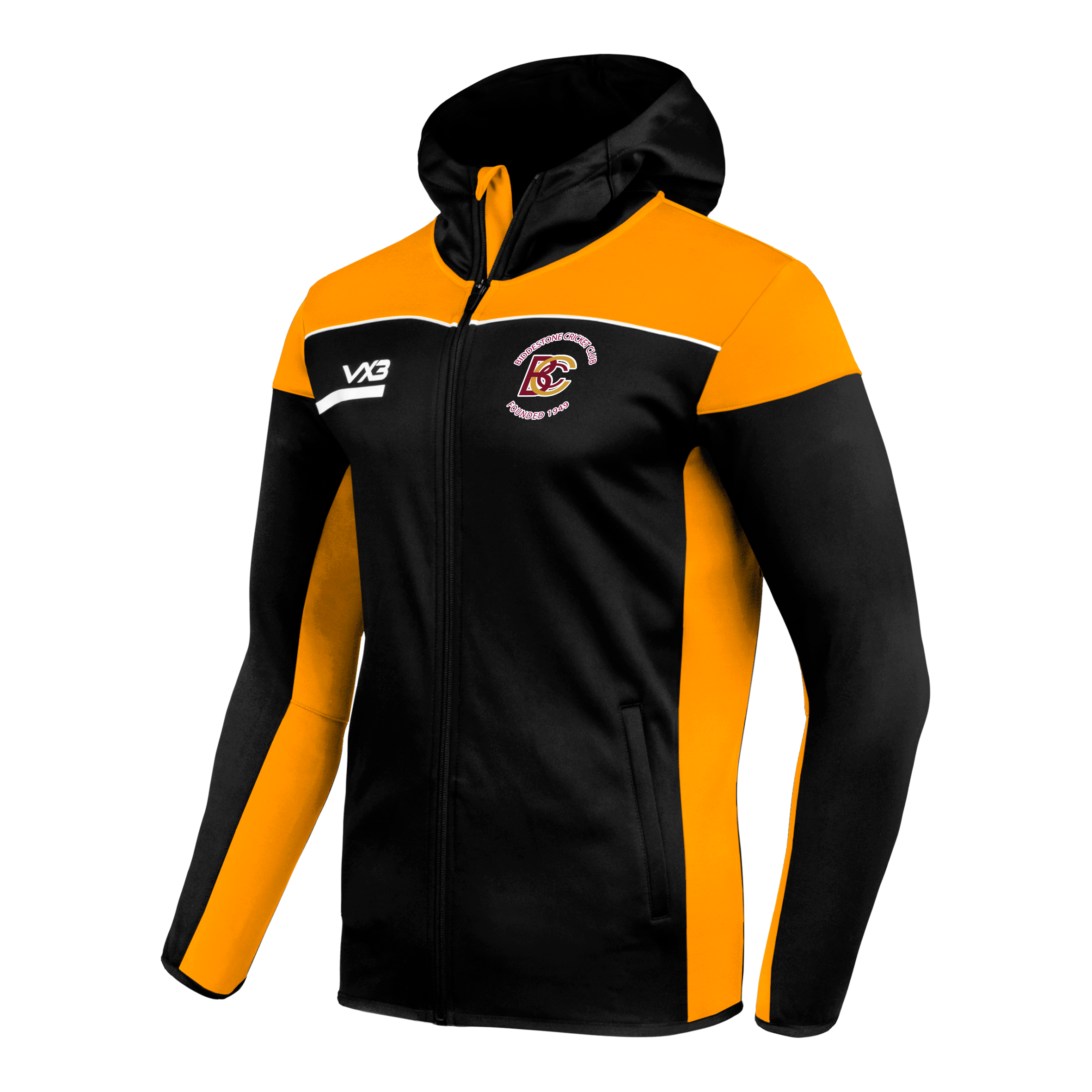 Biddestone Cricket Club Opus Zoodie Youth - Black Amber