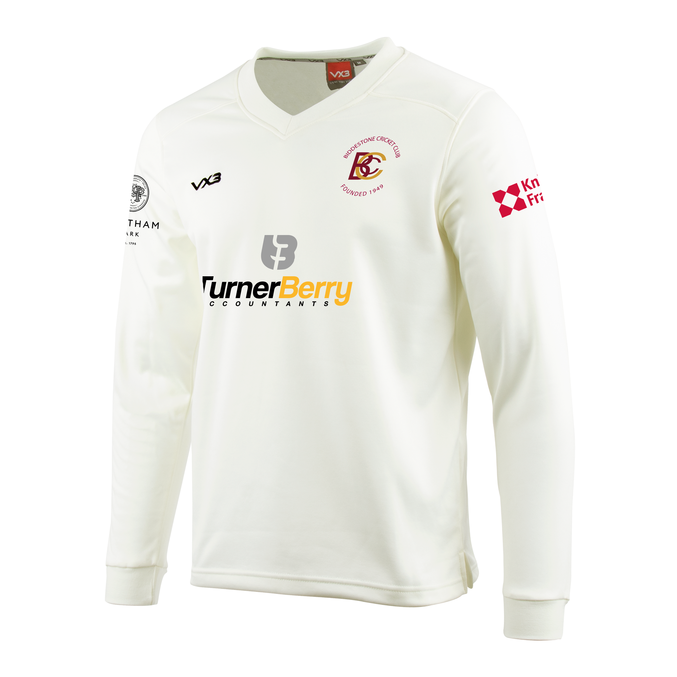 Biddestone Cricket Club Cricket Whites Sweatshirt Elite