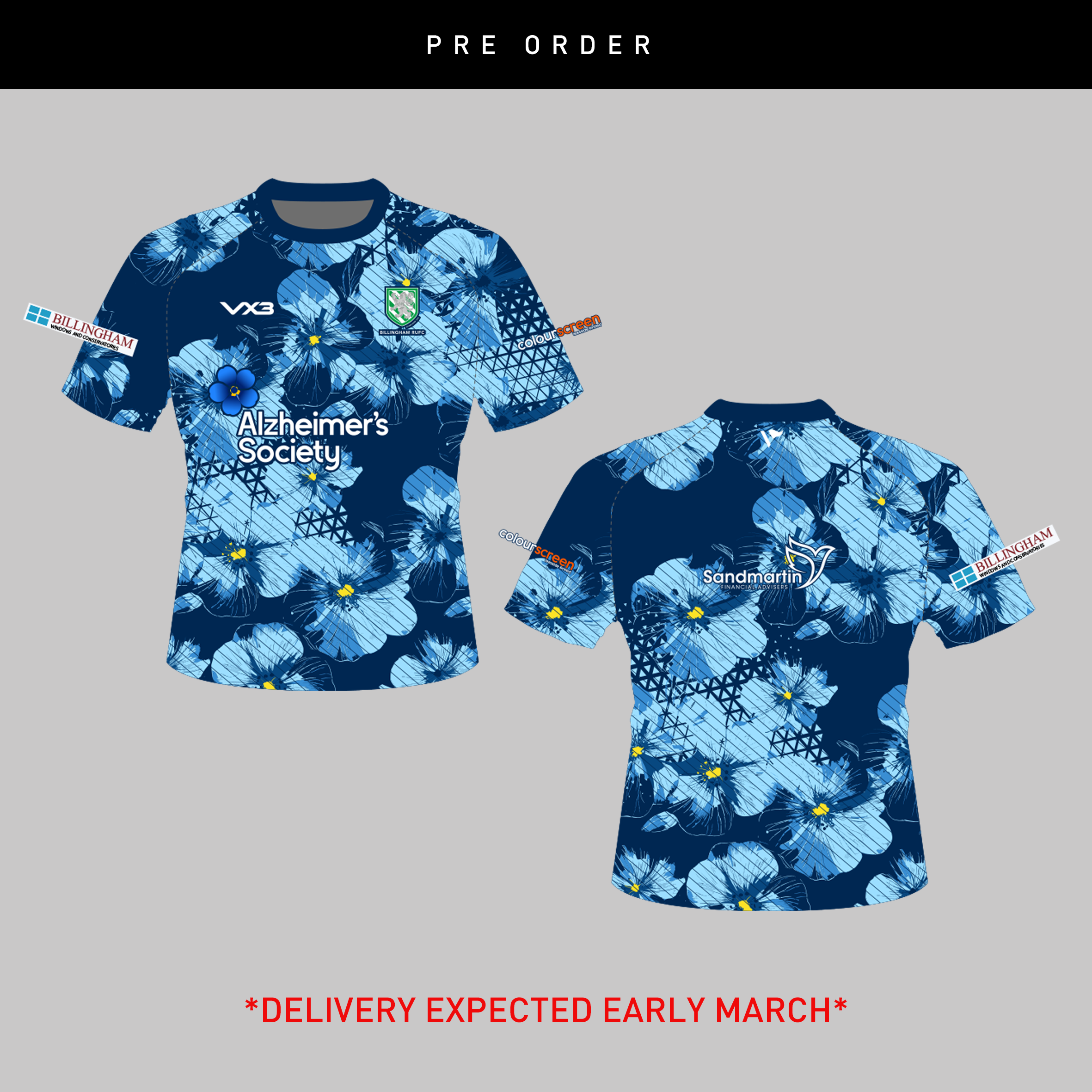 Billingham RUFC 2026 Youth Away Replica Tee