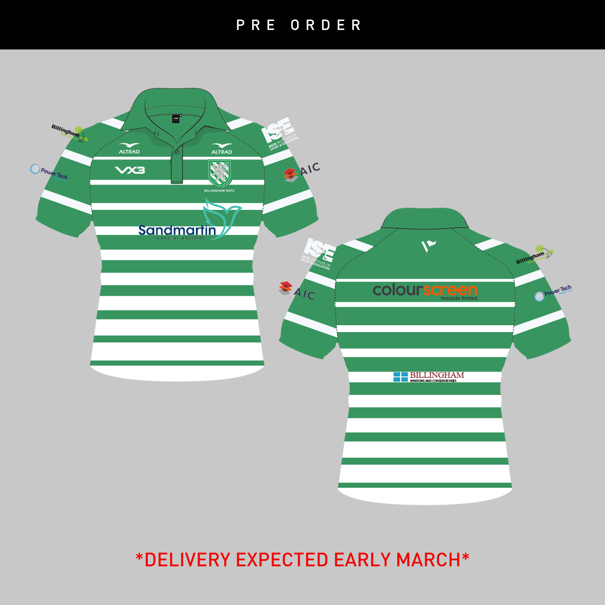 Billingham RUFC 2026 Home Replica Polo