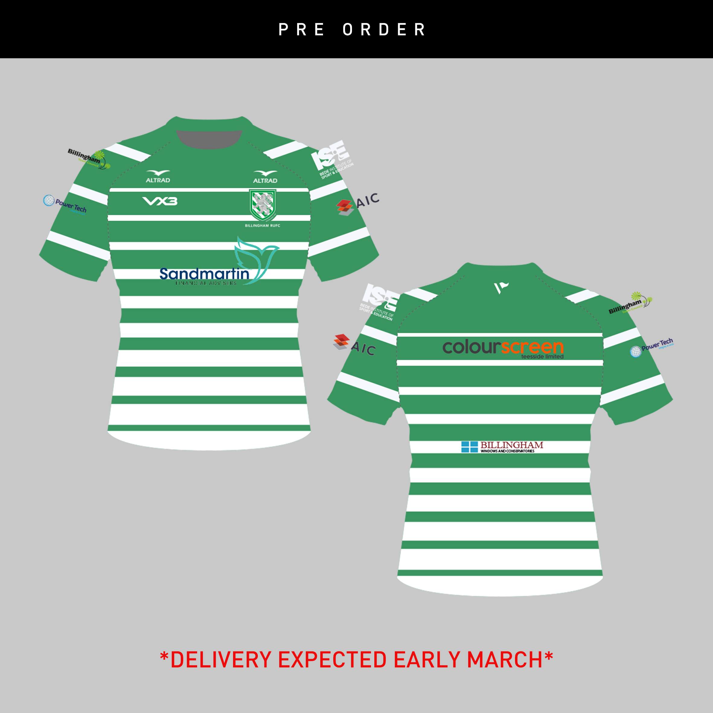 Billingham RUFC  2026 Home Replica Tee