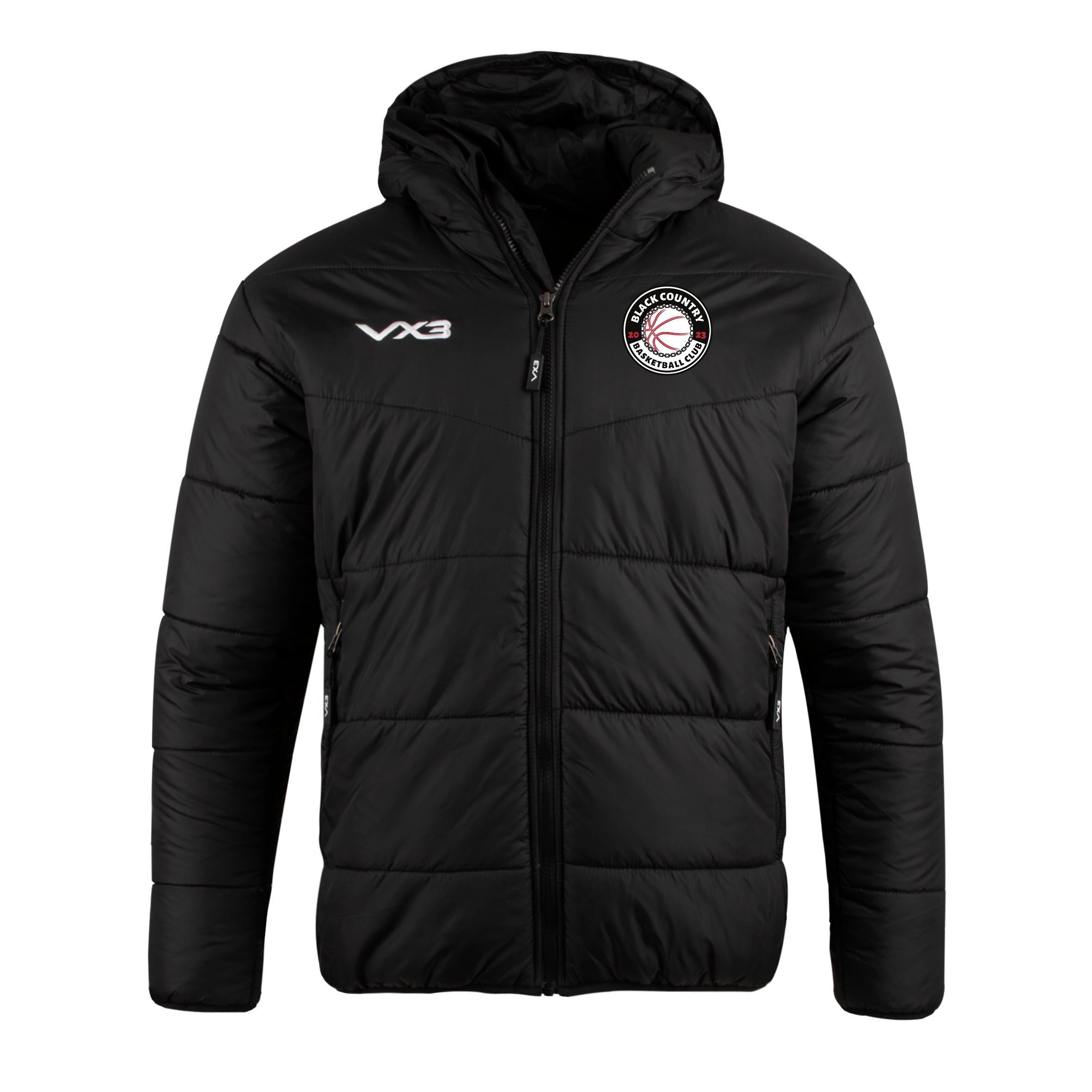 Black Country Steelers Basketball  Lorica Quilted Jacket Youth