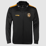 Newport County AFC Zip Up Hoodie Black/Amber 23/24 Womens