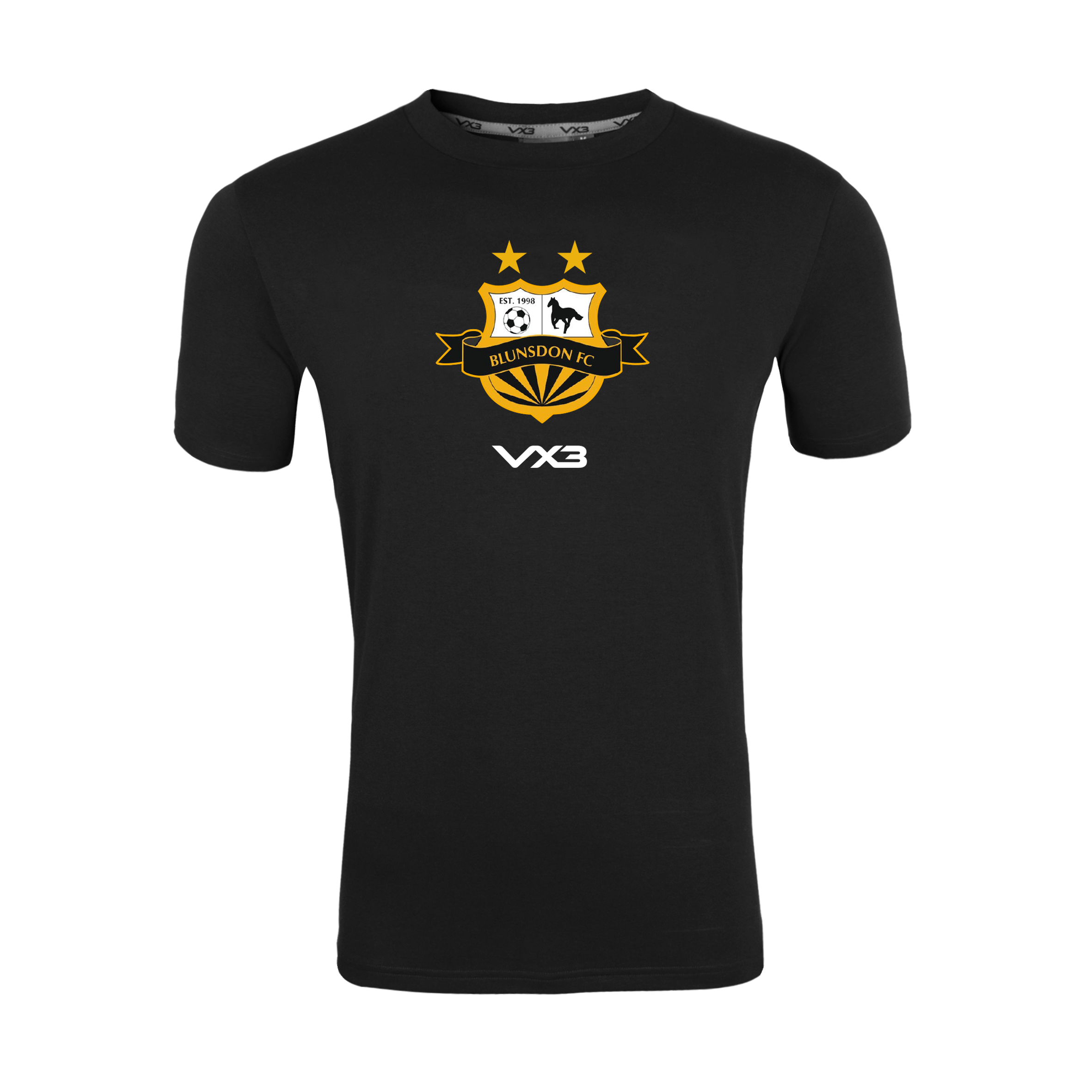Blunsdon FC Black Youth Invicta Tee - Badge