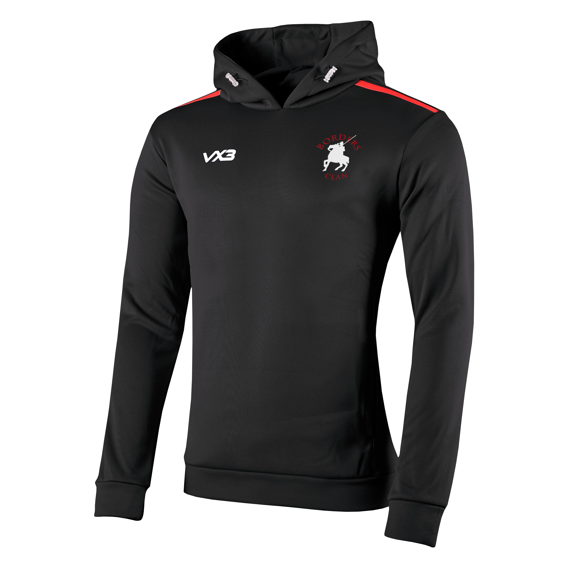 Borders Clan Fortis Hoodie Black/Red