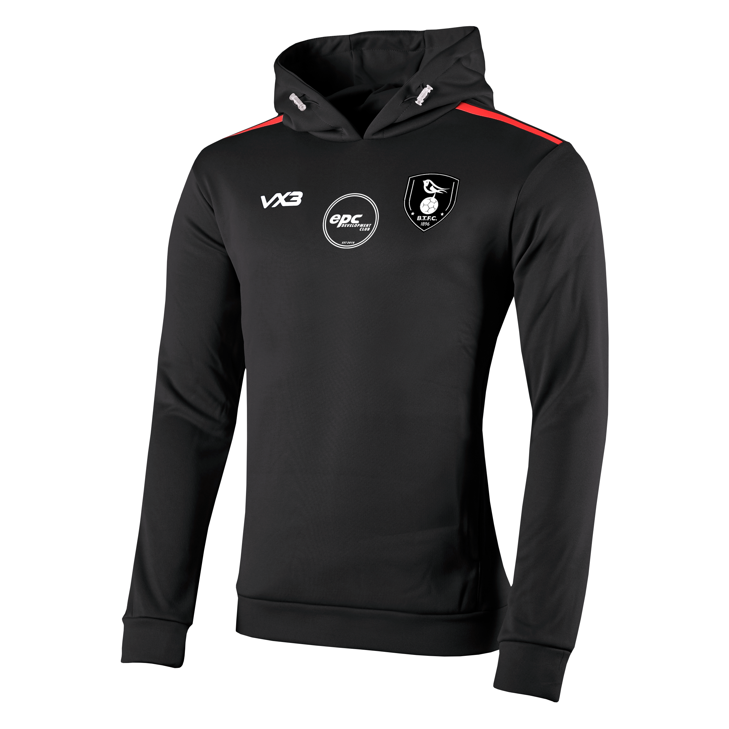 Bracknell Town Youth FC Fortis Hoodie Black/Red