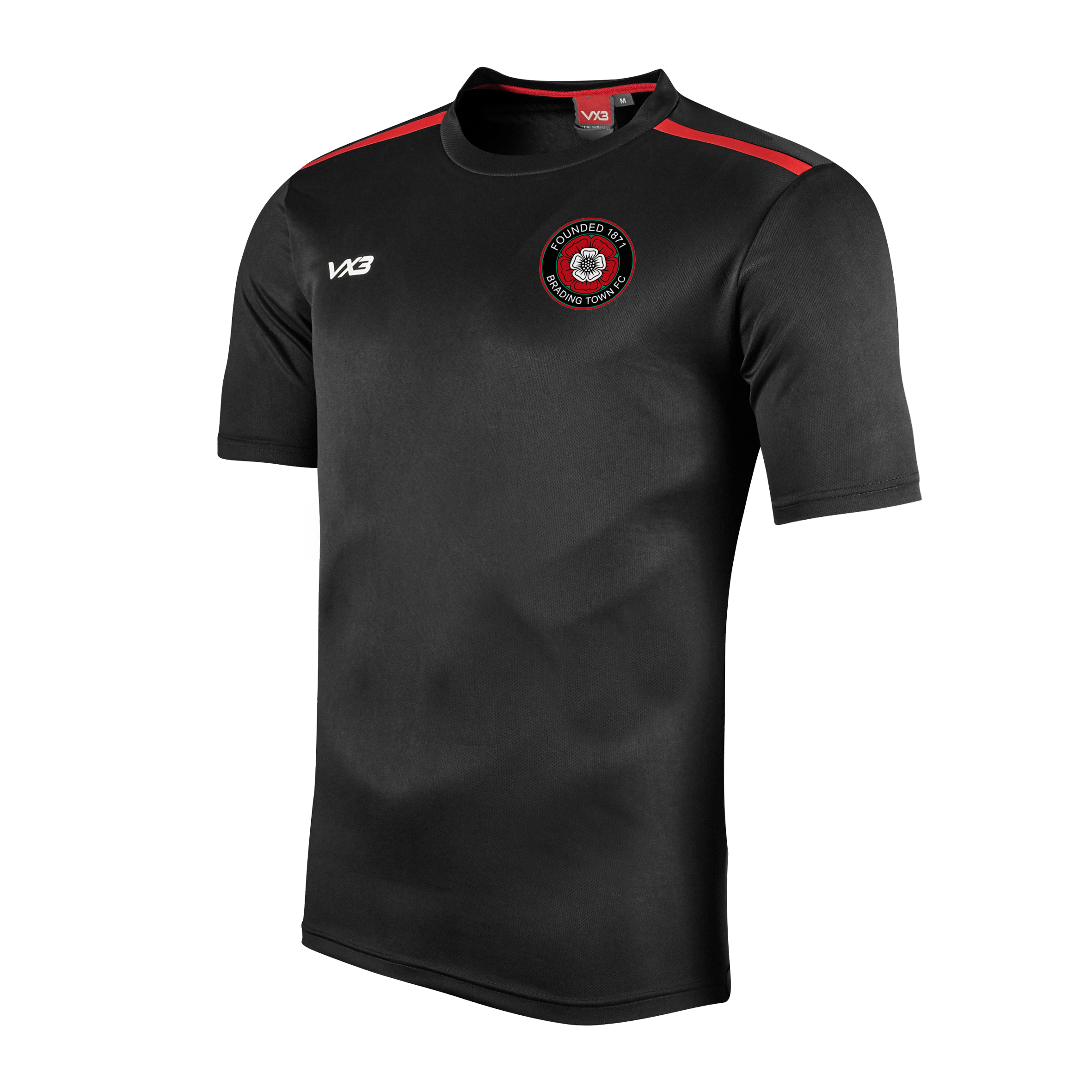 Brading Town FC Black Fortis Youth Tee