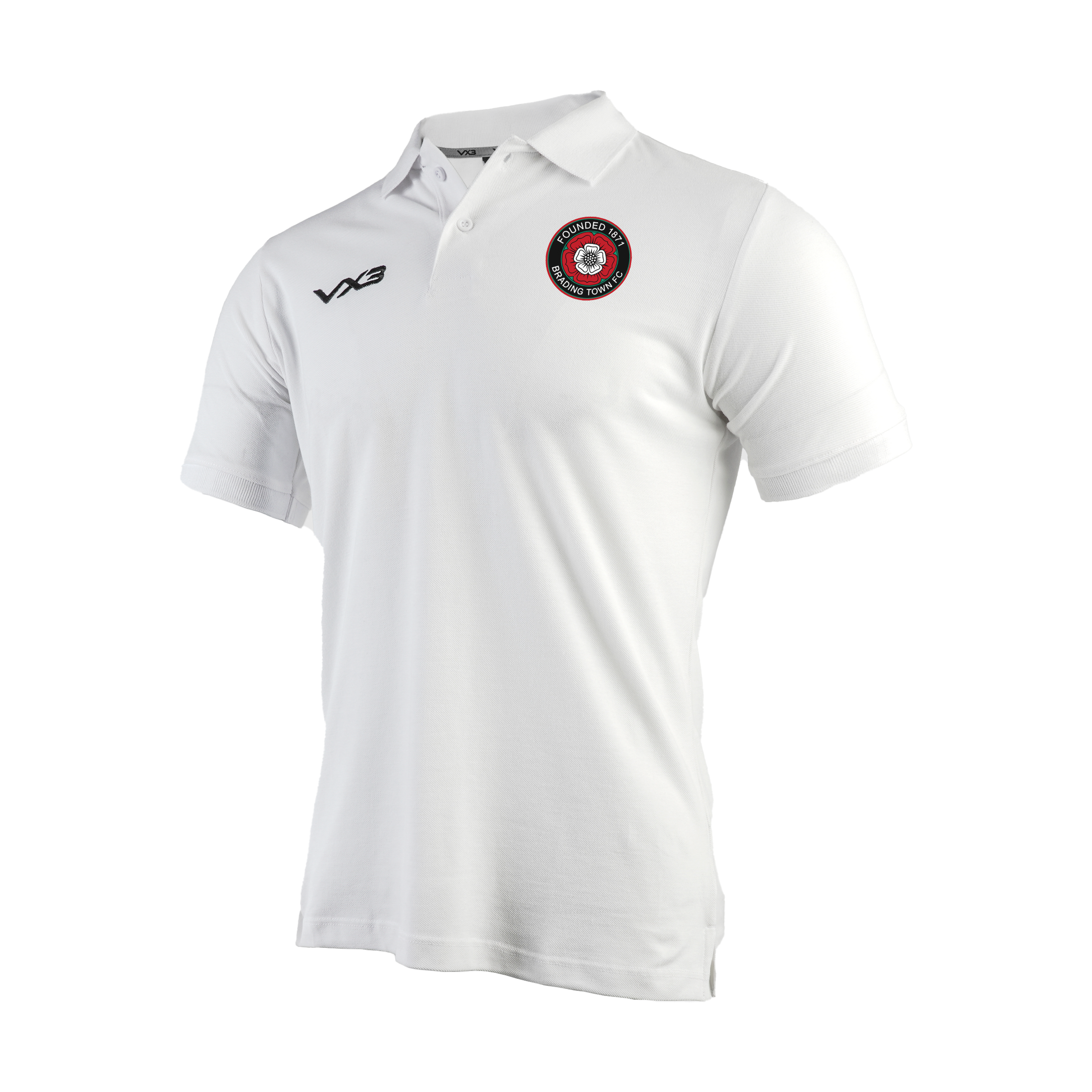 Brading Town FC White Primus Polo Shirt