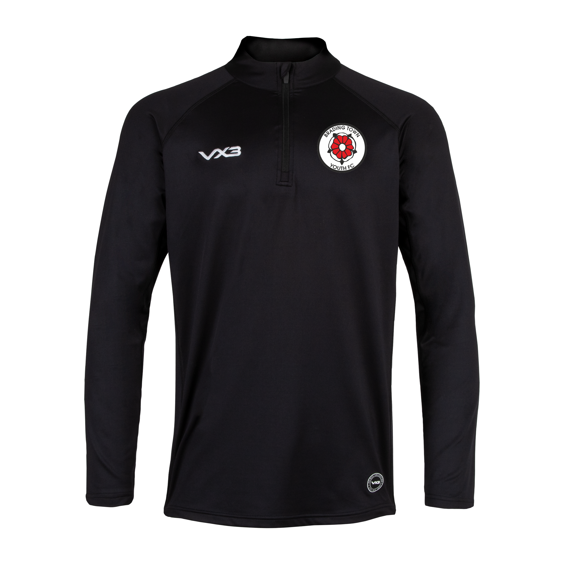 Brading Town Youth FC Primus Youth Quarter Zip Black