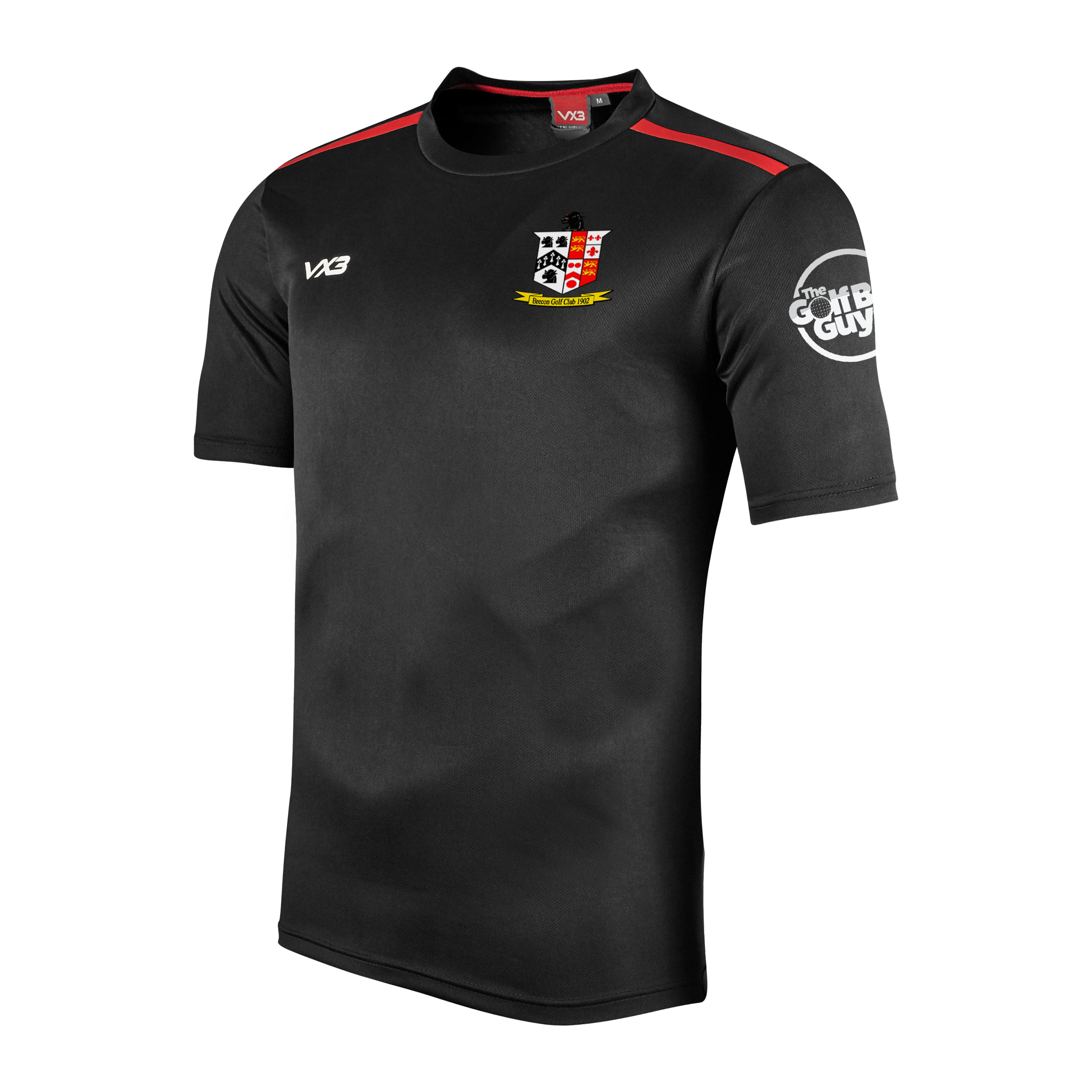 Brecon Golf Club Black Fortis Tee