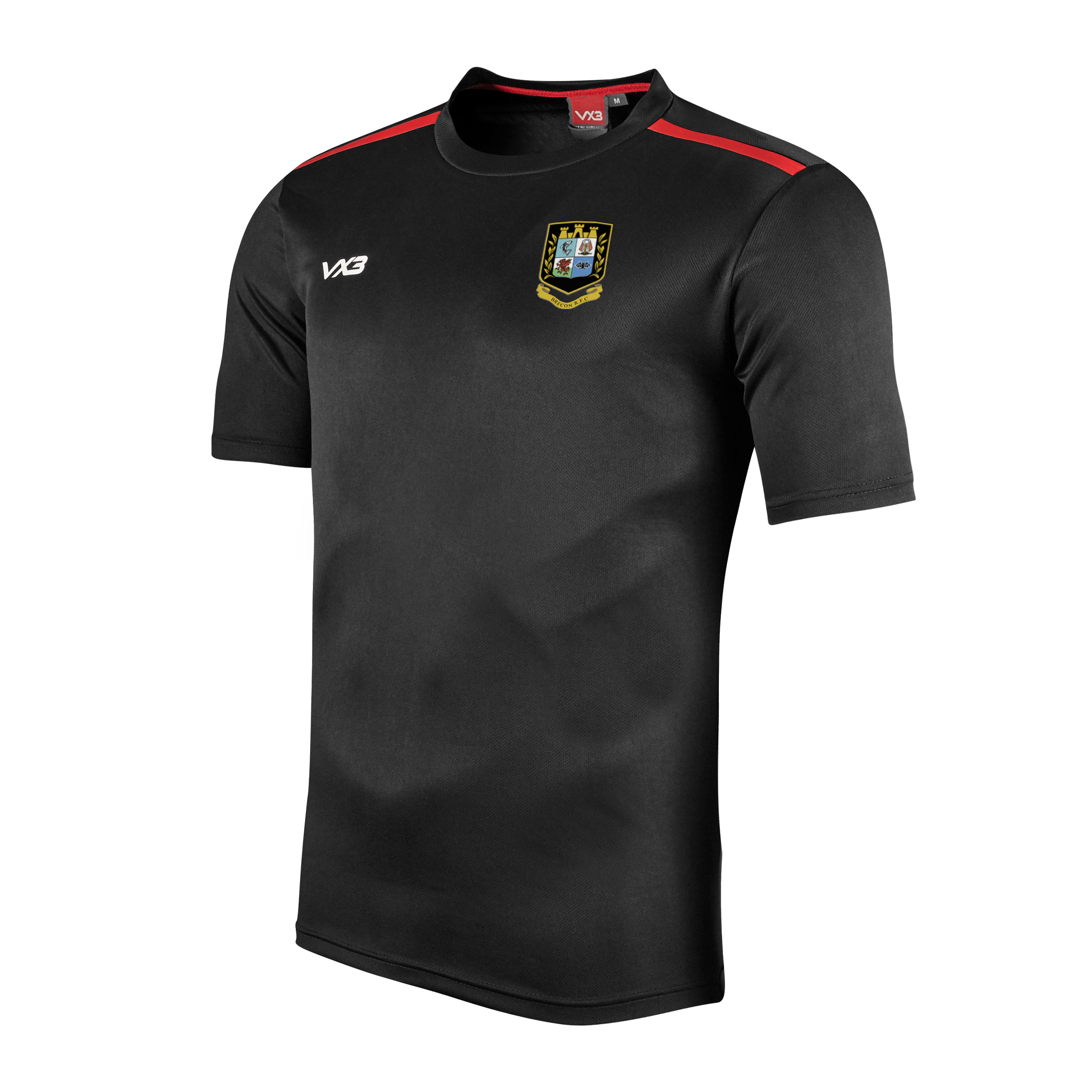 Brecon RFC Black Fortis Youth Tee