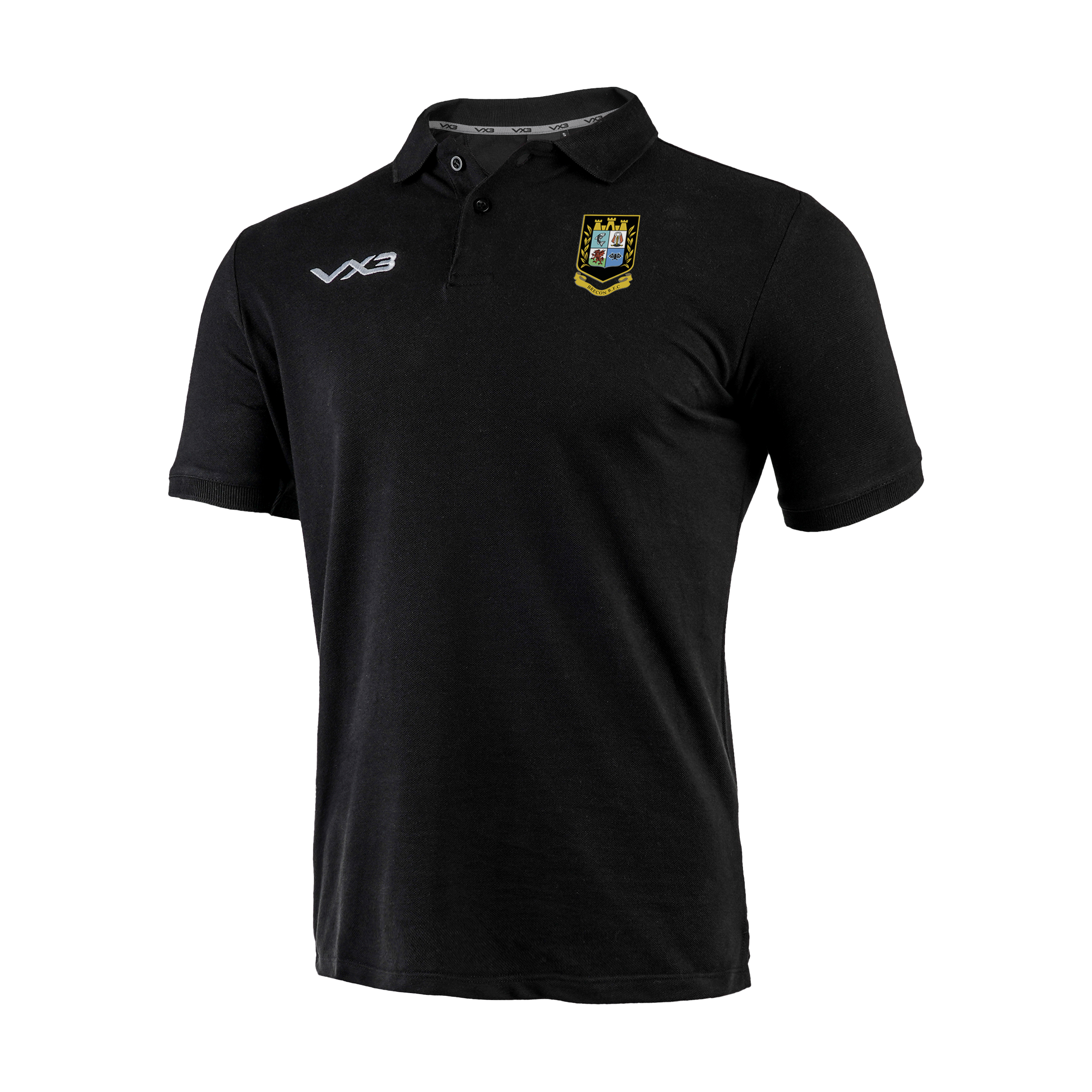 Brecon RFC Black Primus Polo Shirt