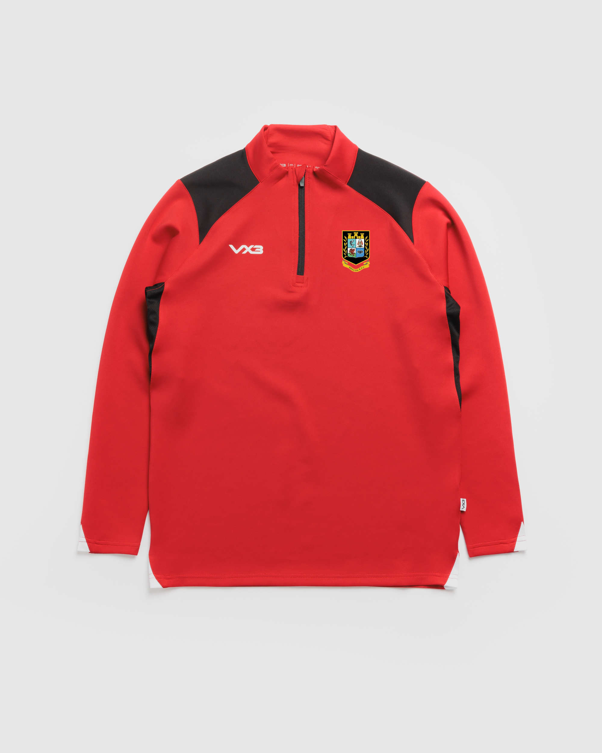 Brecon RFC Vertex Quarter Zip -Red/Black/White