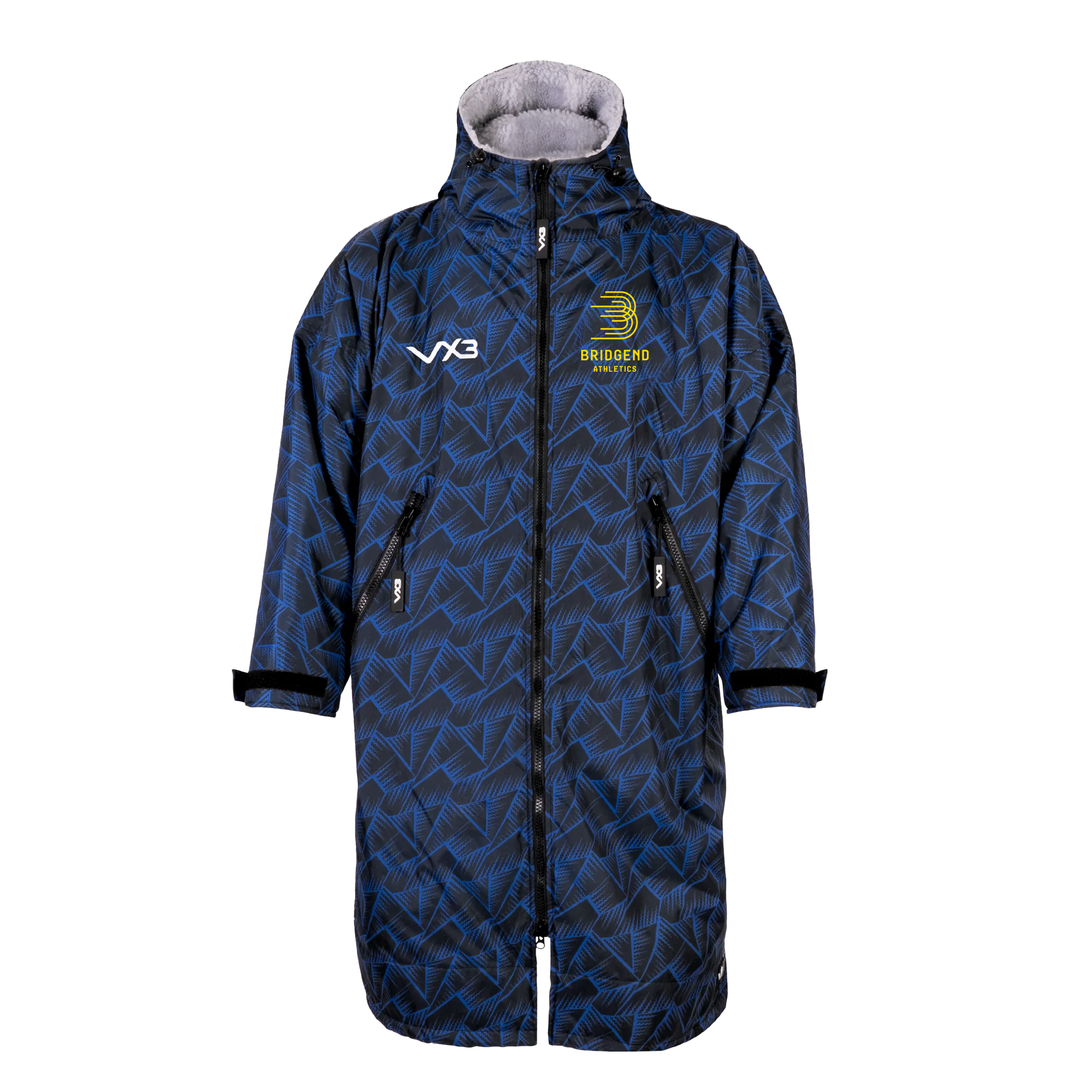 Bridgend Athletics Duro Elite Sports Robe Marine/Grey Kids