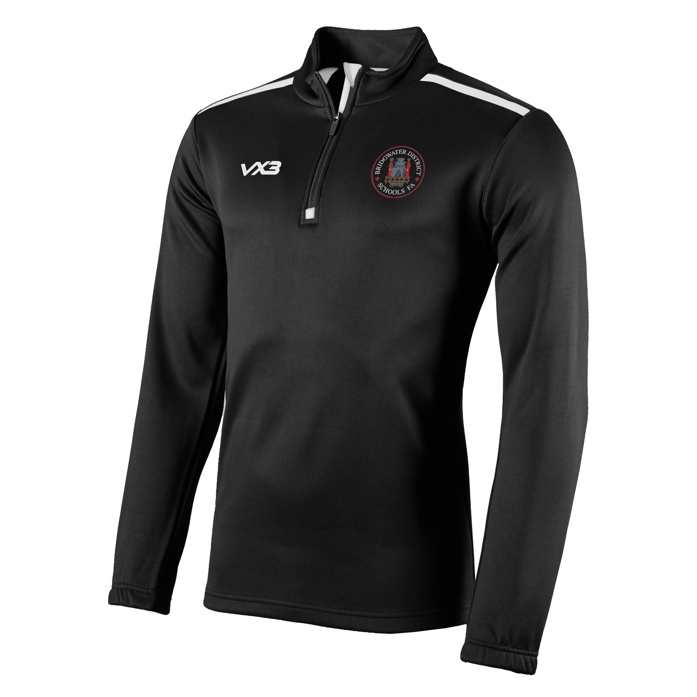 Bridgwater District Schools FA Black Fortis Quarter Zip Sweat