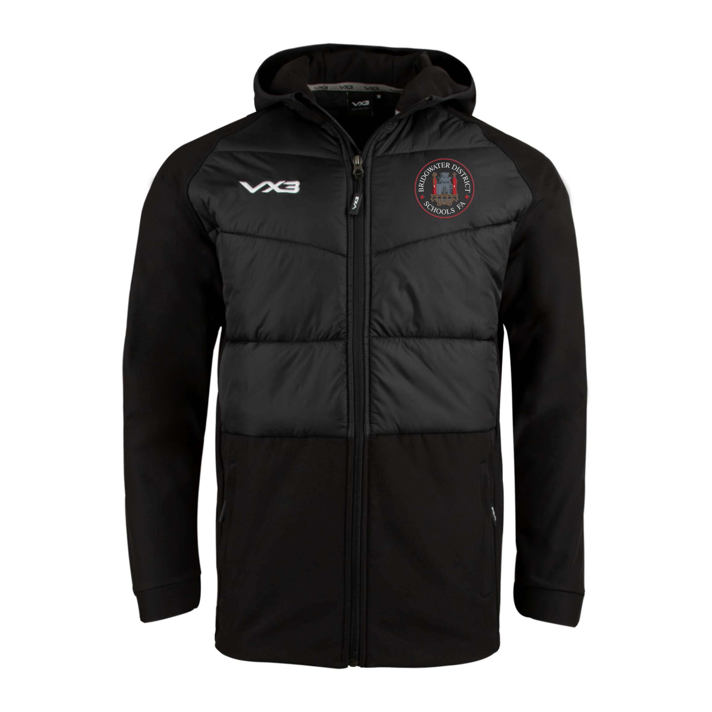 Bridgwater District Schools FA Black Tempest Hybrid Jacket
