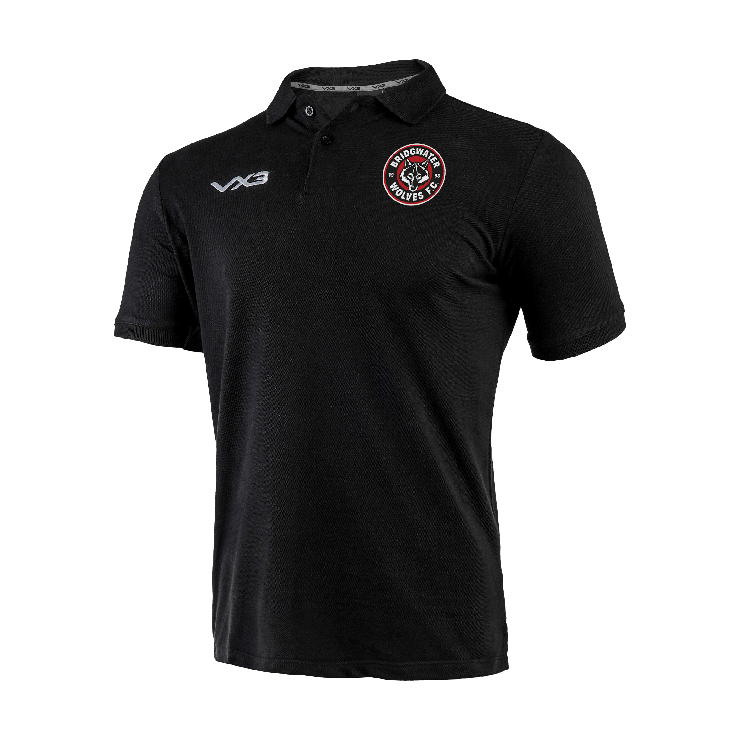 Bridgwater Wolves FC Black Primus Polo Shirt