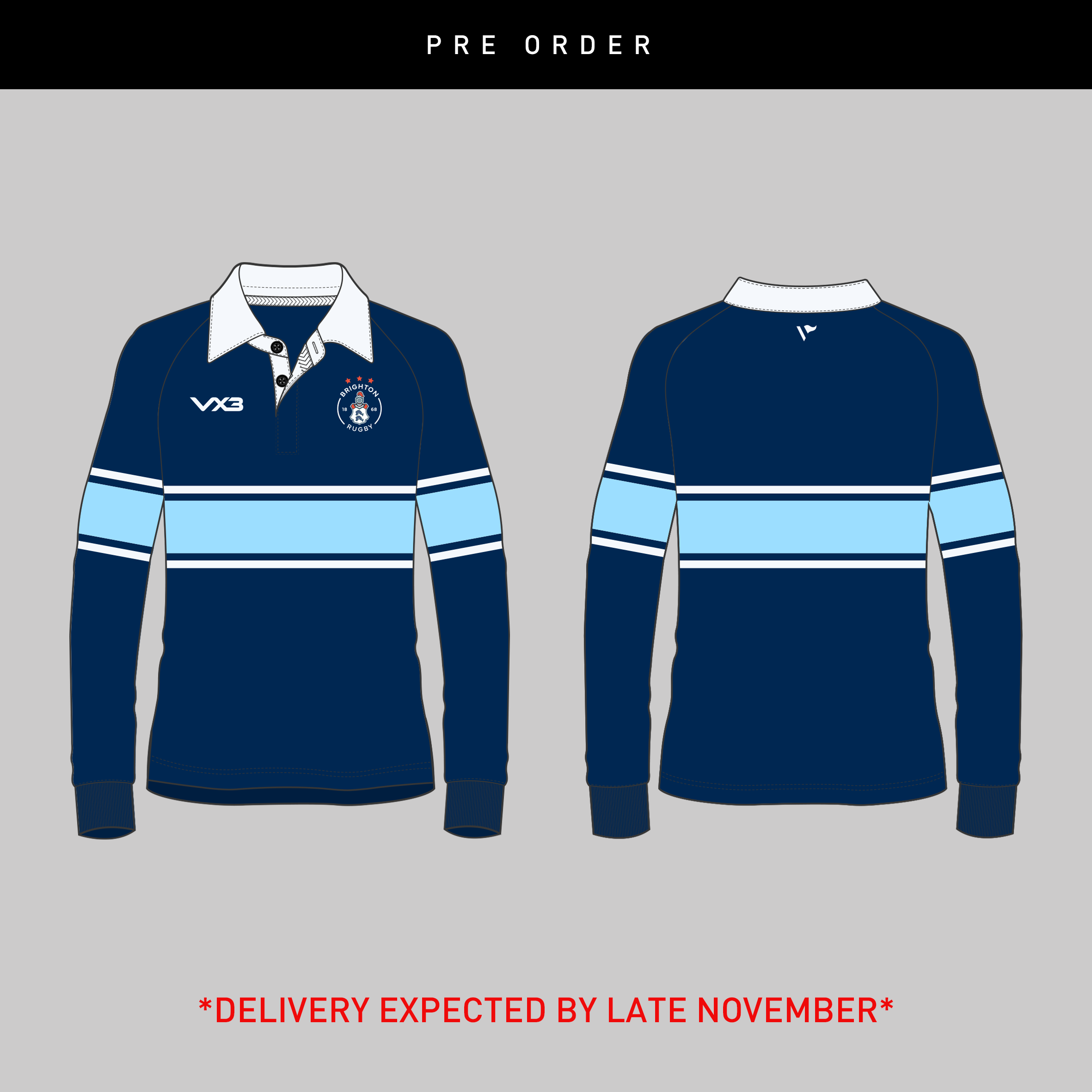 Brighton Football Club (R.F.U.) Youth LS Heritage Jersey