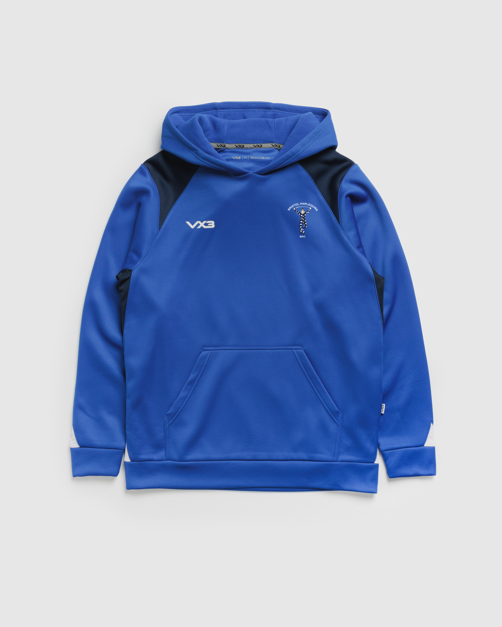Bristol Harlequins RFC Vertex Hoodie -Royal/Navy/White