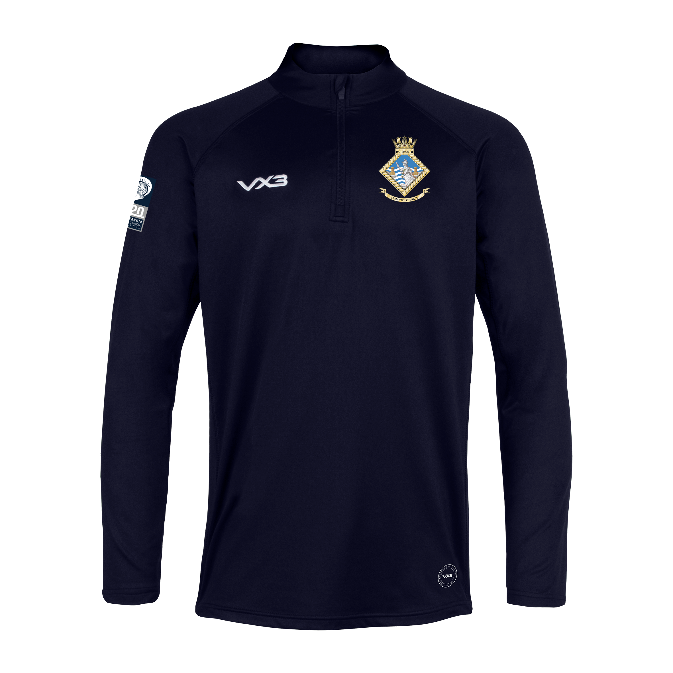Britannia Royal Naval College Primus Quarter Zip - Navy
