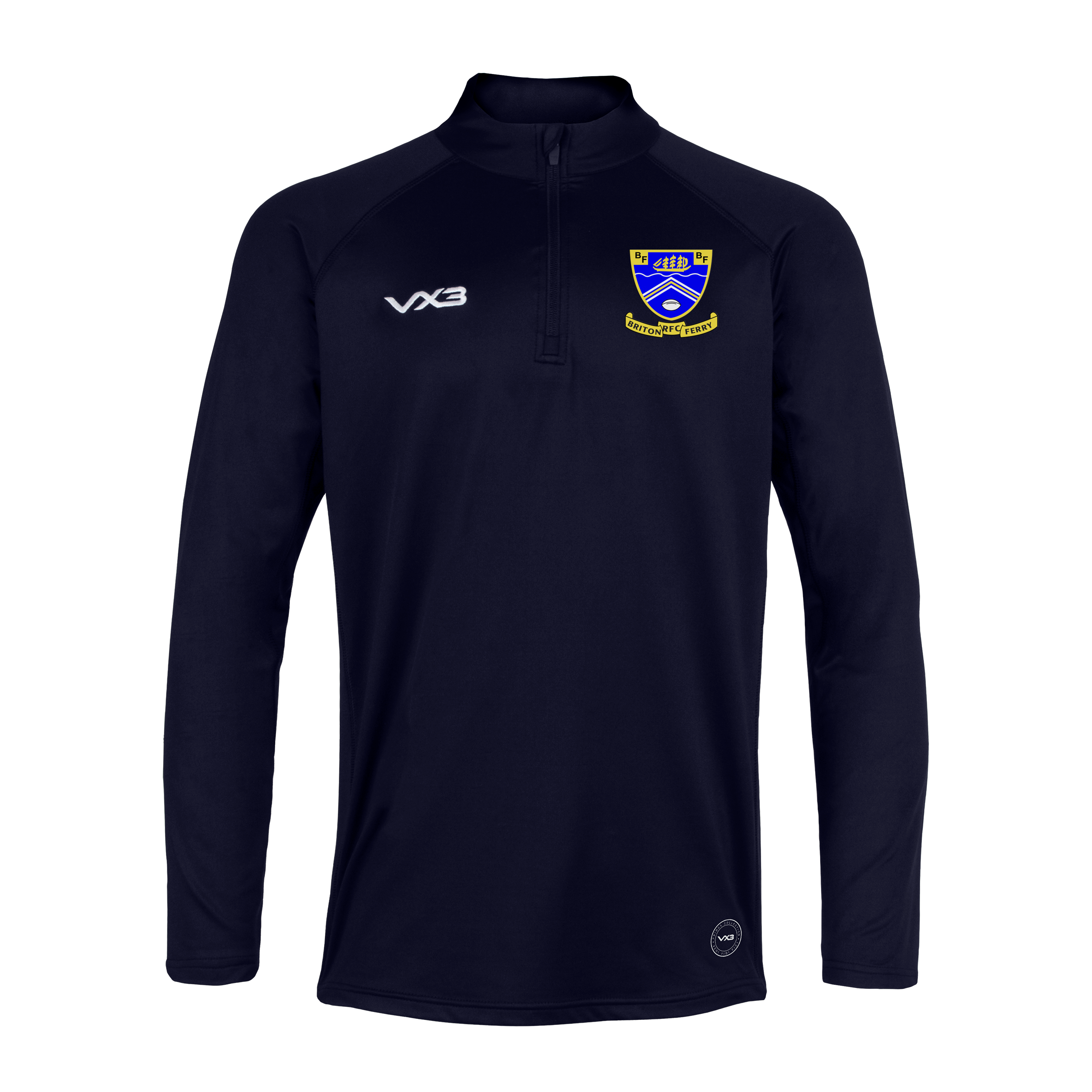 Briton Ferry RFC Navy Primus Youth Quarter Zip – VX3