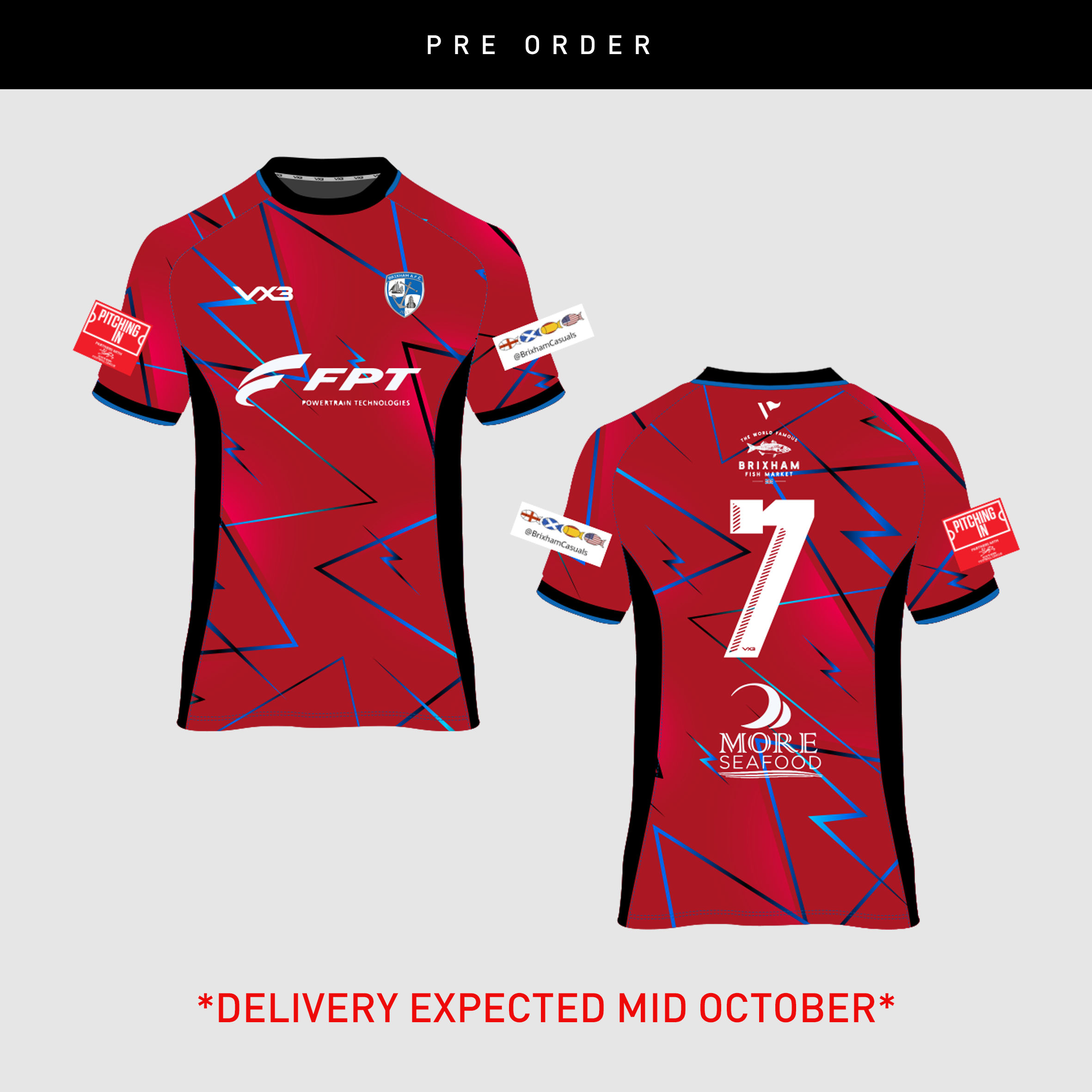 Brixham AFC 2025 Away Replica Shirt