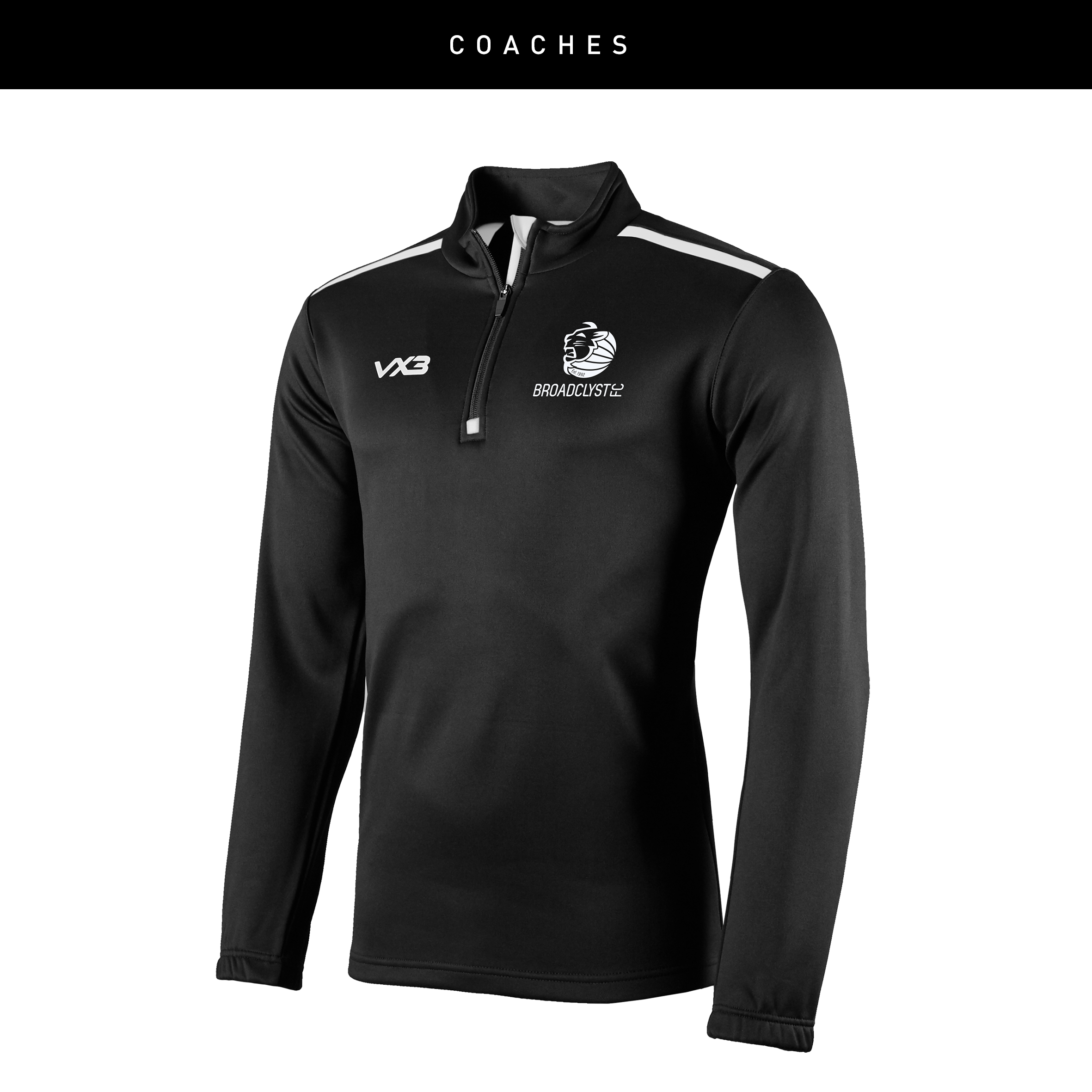 Broadclyst FC Fortis Quarter Zip Sweat - Coaches